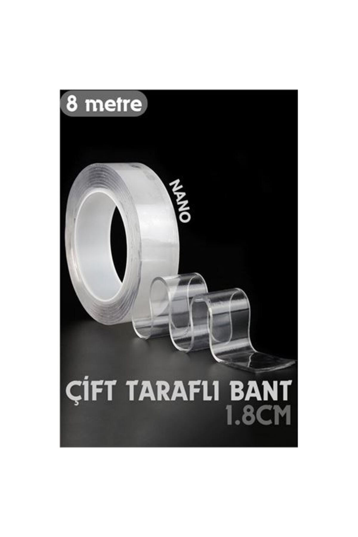 ÖYKÜ VE YİĞİT 8 Metre Çift Taraflı Yapıştırıcı Bant Çivisiz Montaj