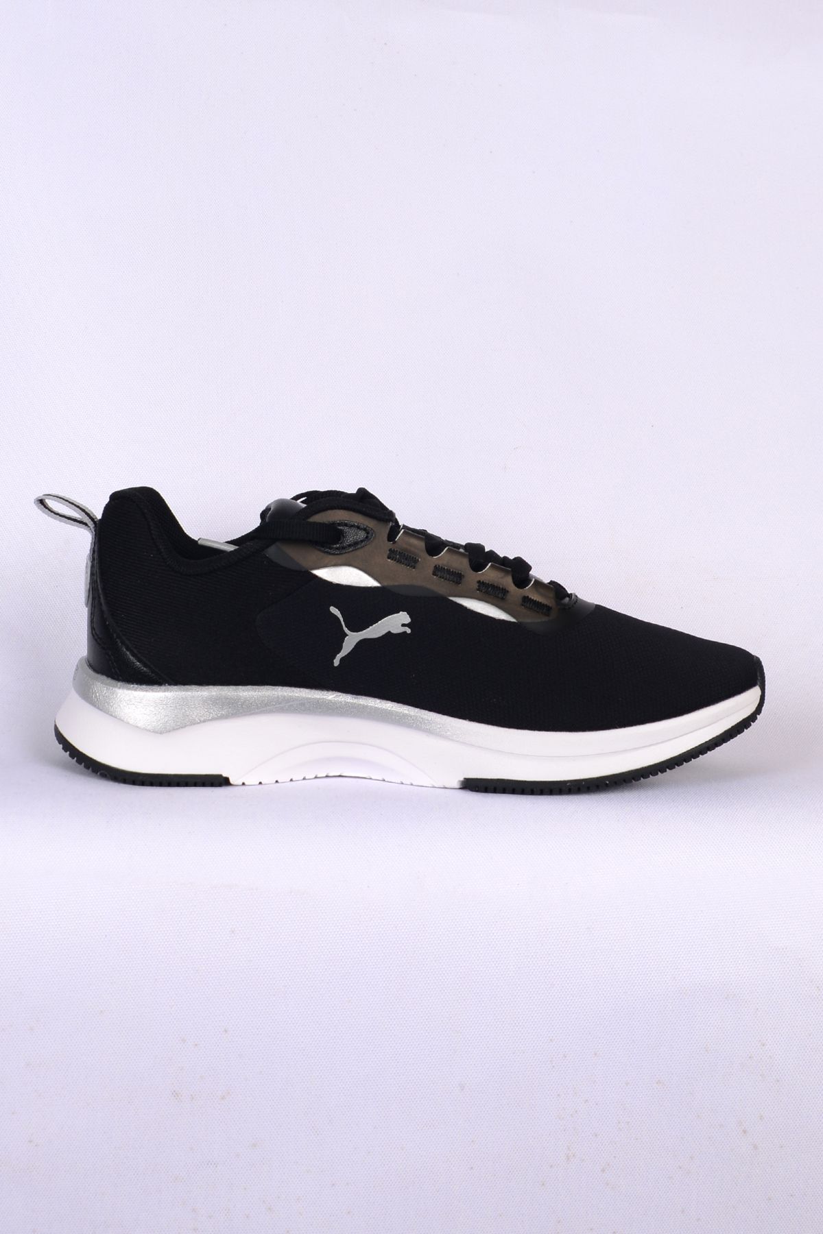 Puma 397804 02 Softride Orta Metalic Dream Bağcıklı Havalı Kumaş Yapılı Siyah Kadın Günlük Spor Ayak