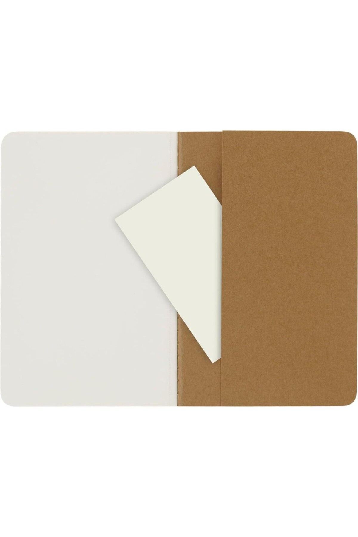 Moleskine-Unlined Cahier Notepad Set of 3 Pocket Size Kraft Brown 6