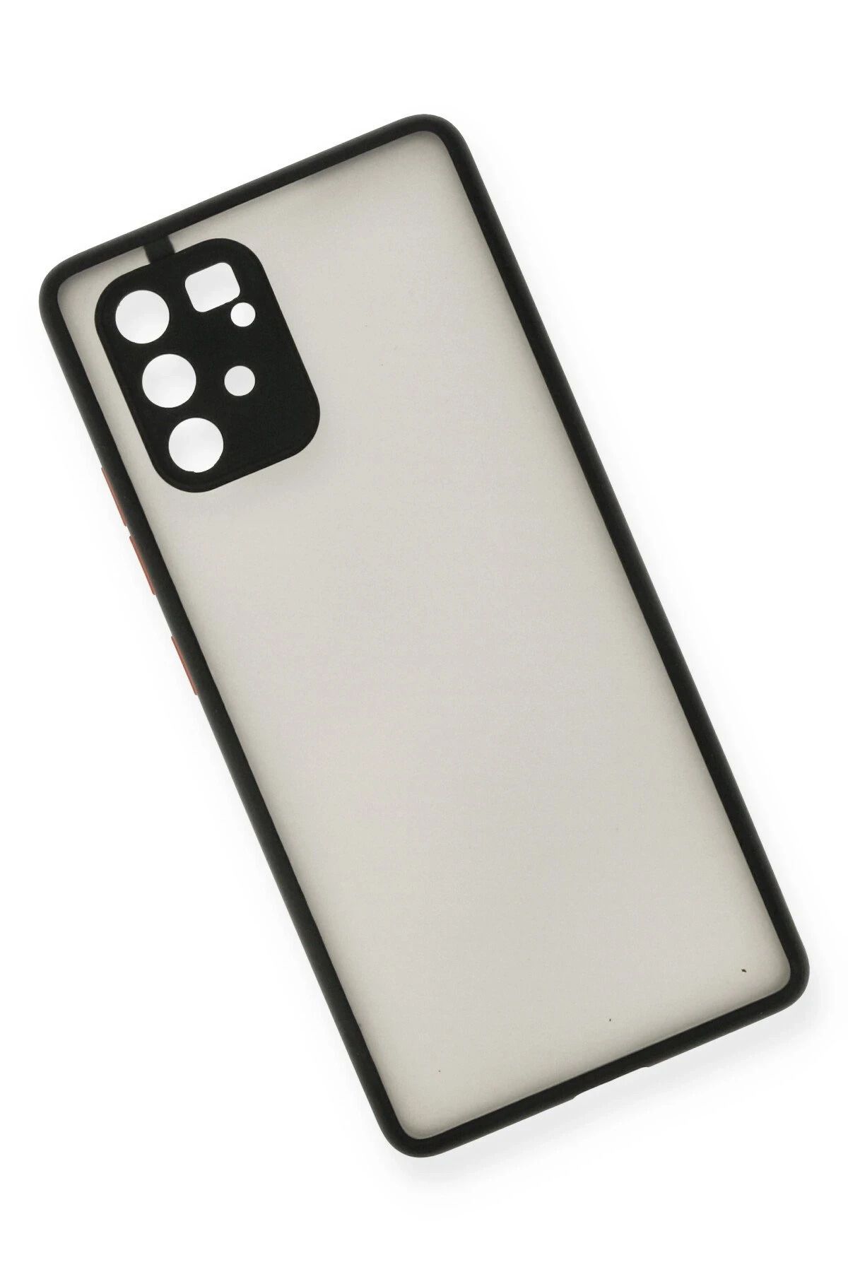 NewFace Samsung Galaxy A91 / S10 Lite Kılıf Montreal Silikon Kapak - Siyah FLKRY
