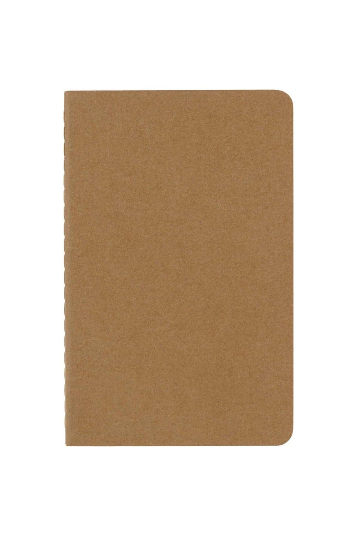 Moleskine-Unlined Cahier Notepad Set of 3 Pocket Size Kraft Brown 2