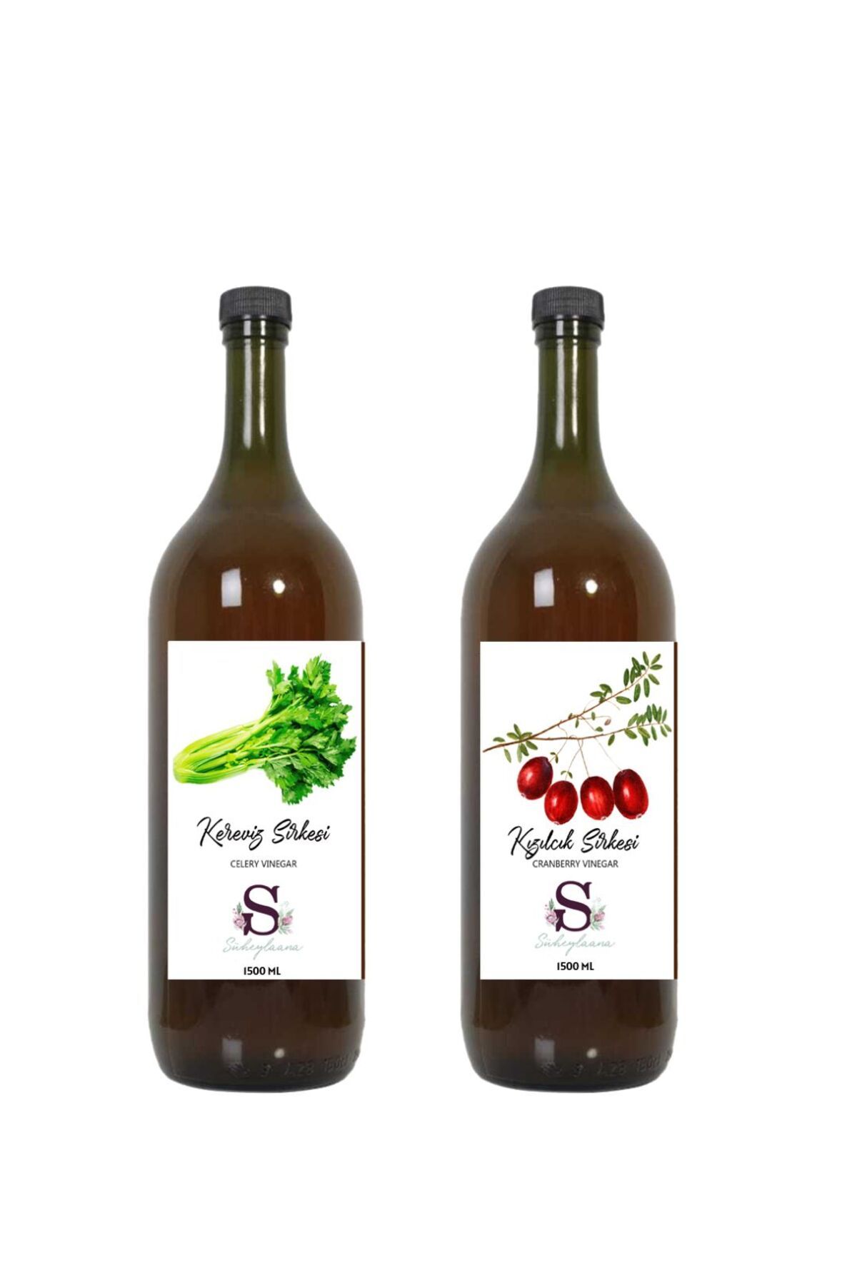 Süheylaana Doğal Kereviz Sirkesi 1500 Ml - Doğal Kızılcık Sirkesi 1500 Ml
