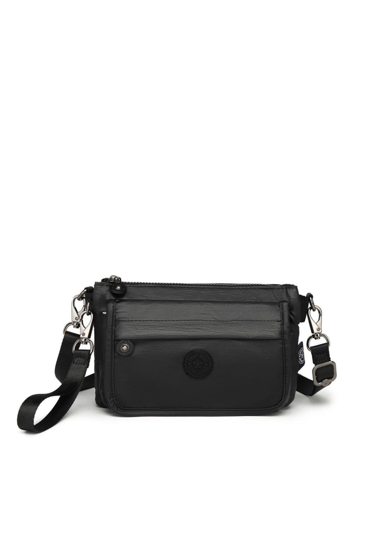 SMART BAGS Metalik Kumaş Minik Boy Smart Bags Postacı Kadın Çantası 1191