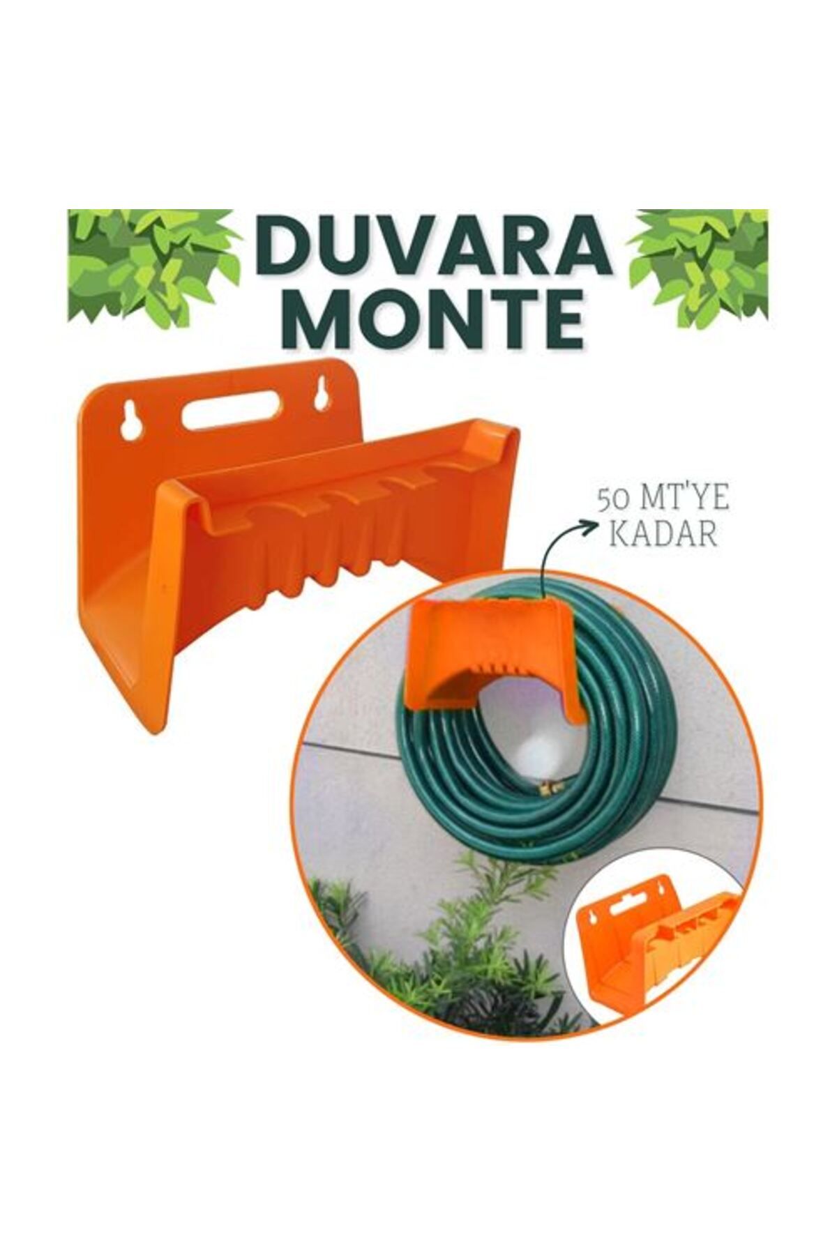 NEZADE STORE Duvara Monte Malzeme Askılı Hortum ve Kablo Askısı