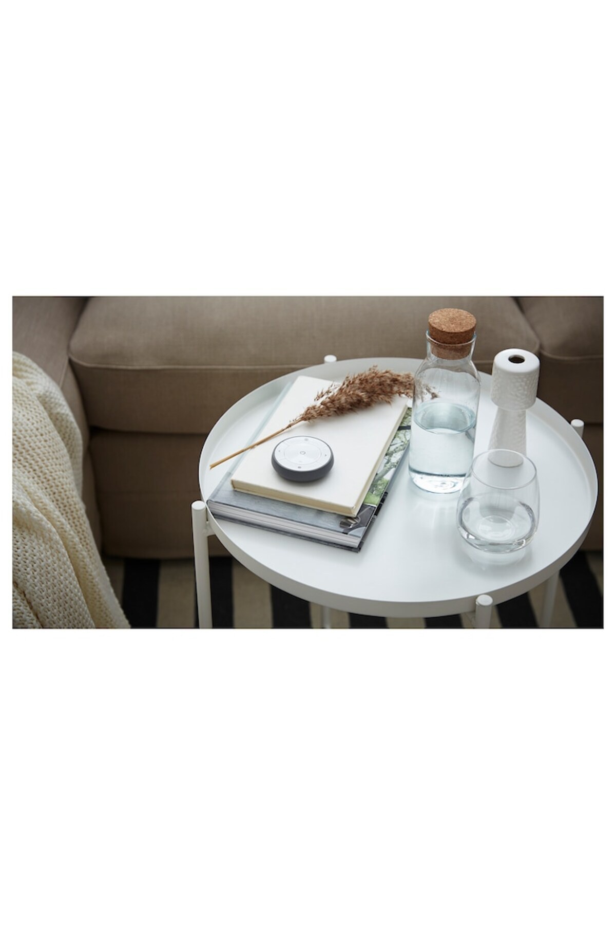 طاولة بصينية, أبيض,‎45x53 سم