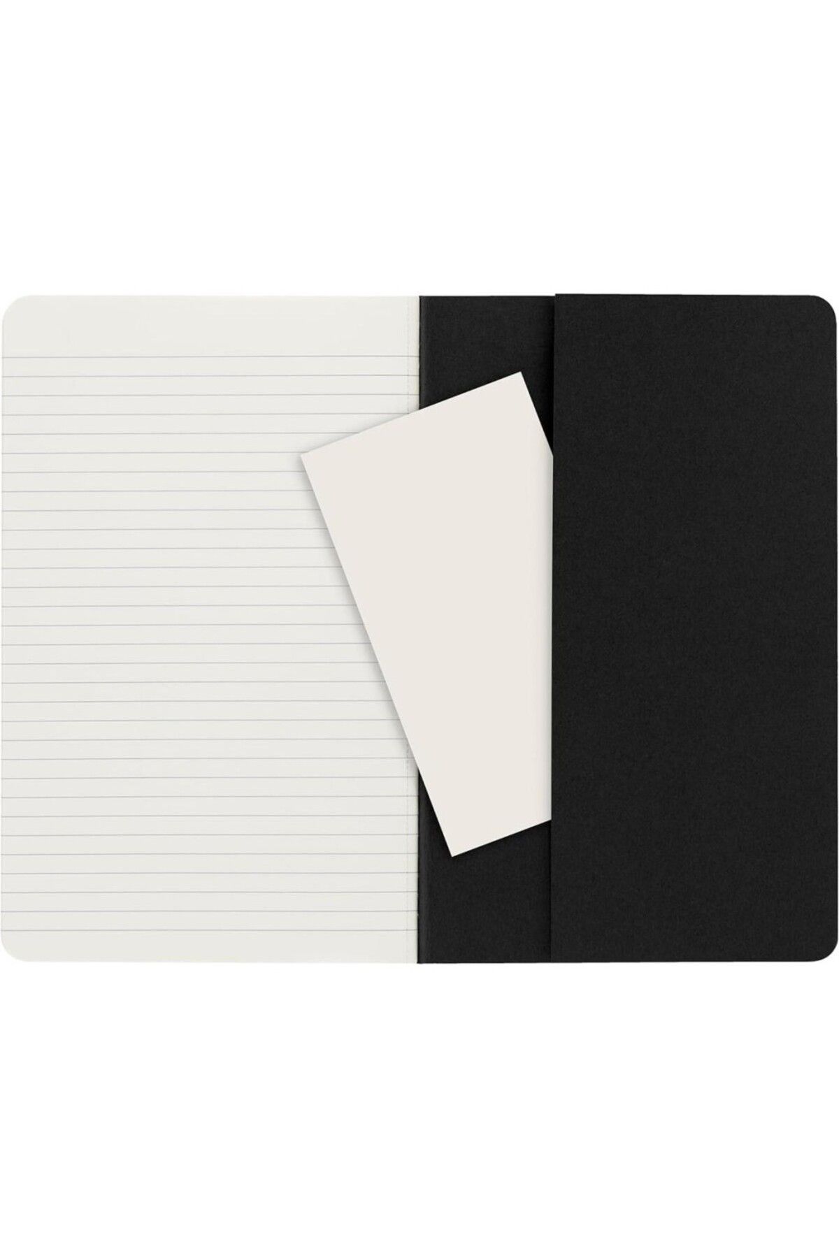 Moleskine-Striped Cahier Notepad Set of 3 L Size Black 5