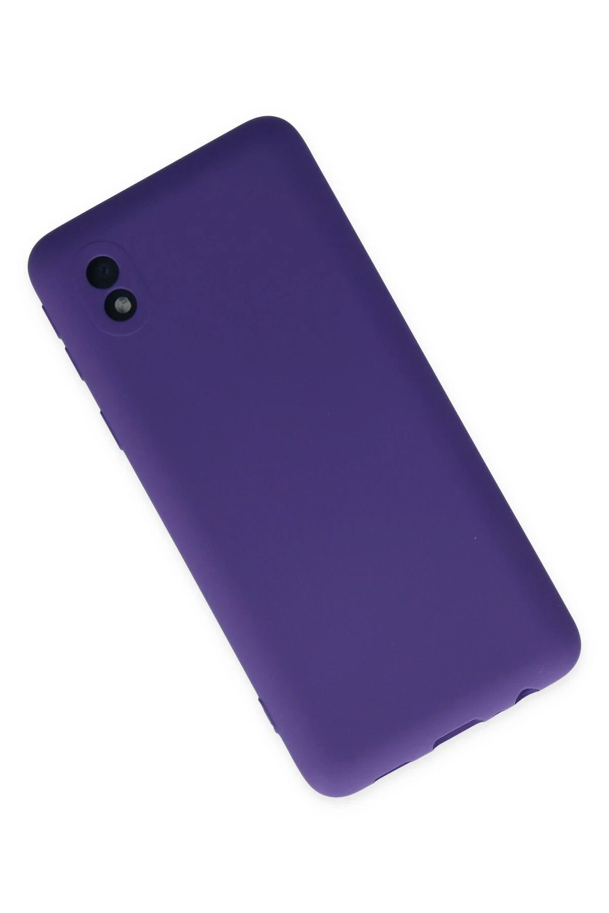 NewFace Galaxy A01 Core Uyumlu Kılıf Nano içi Kadife Silikon - Mor WLZOR