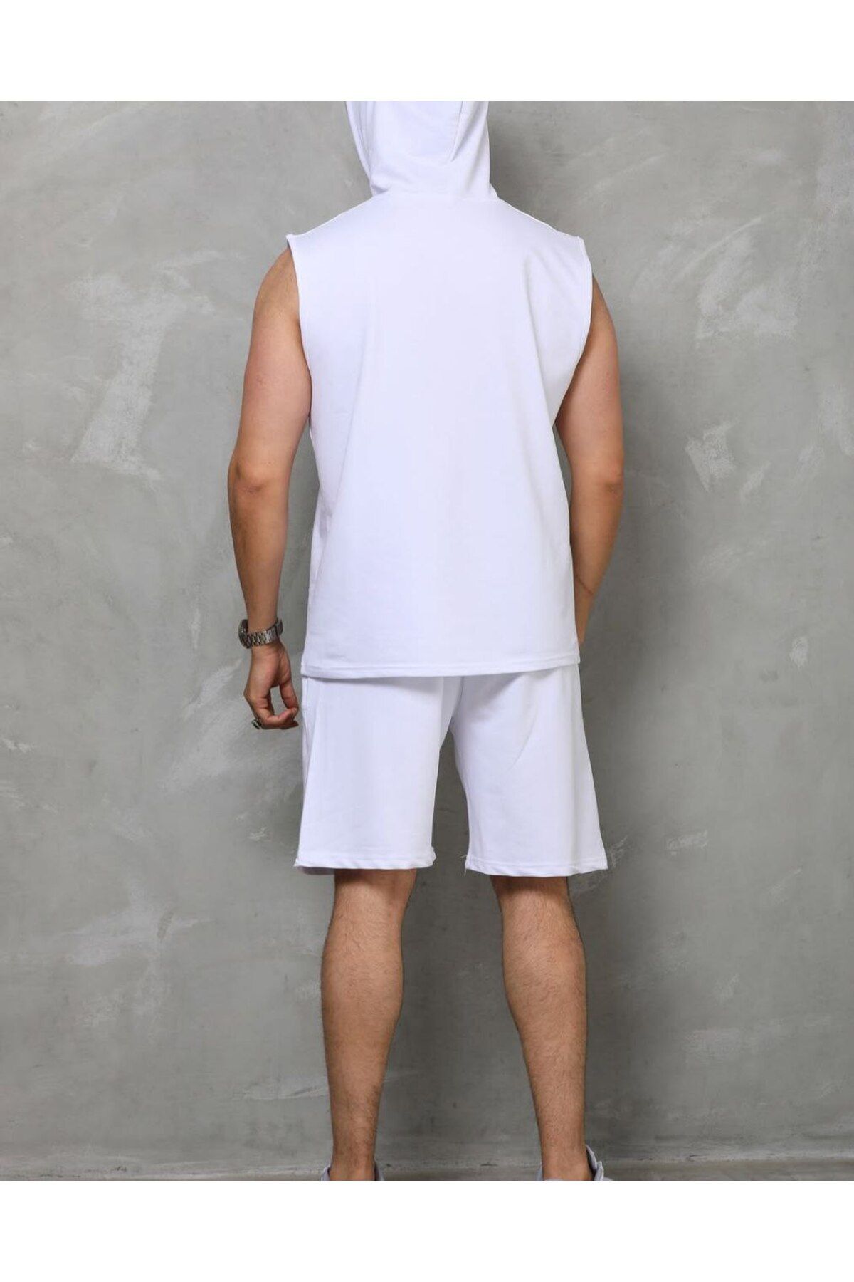 MODA KAPÜŞONLU KOLSUZ SPOR ATLET & FİTNESS ATLET