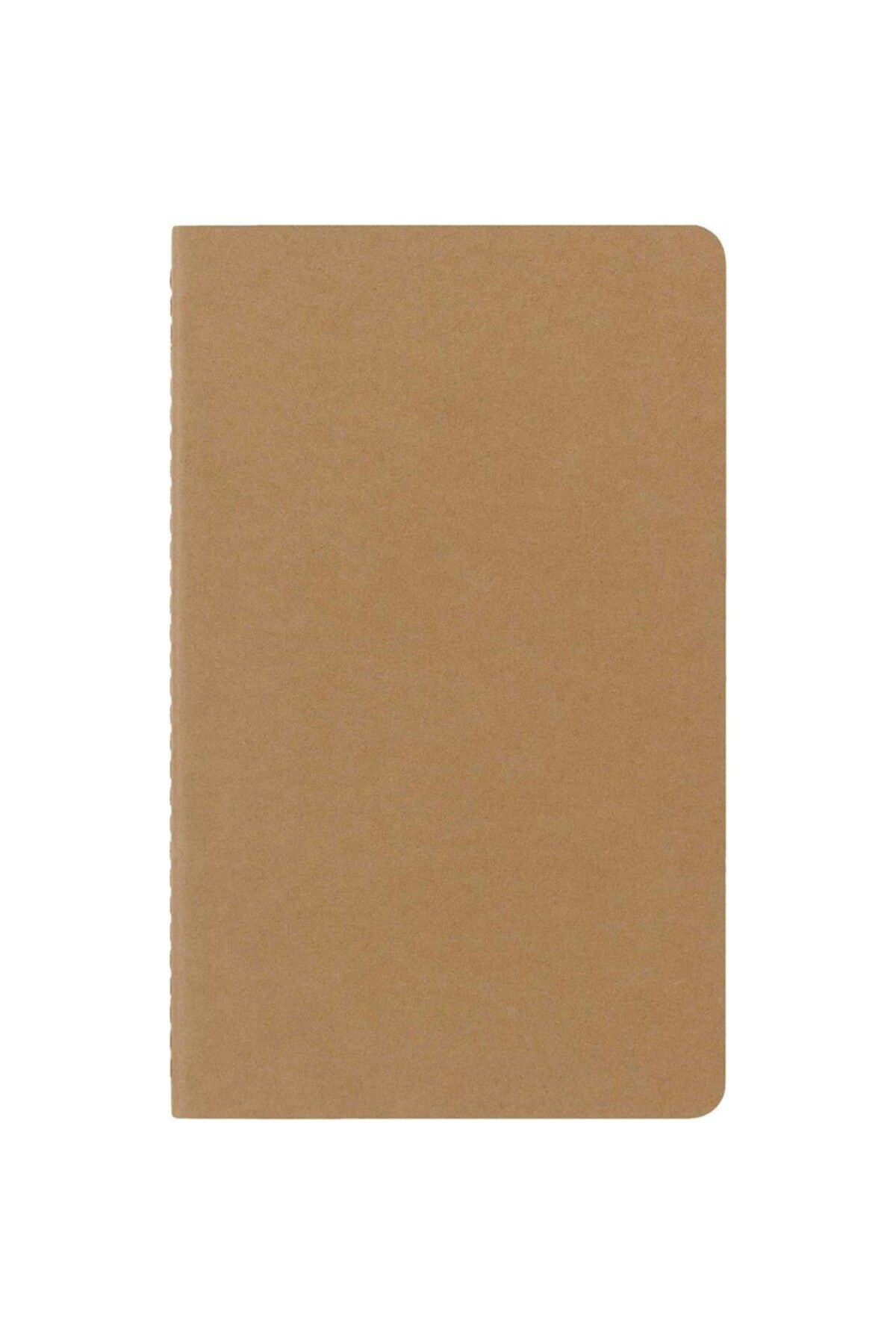 Moleskine-Striped Cahier Notepad Set of 3 L Size Kraft Brown 2