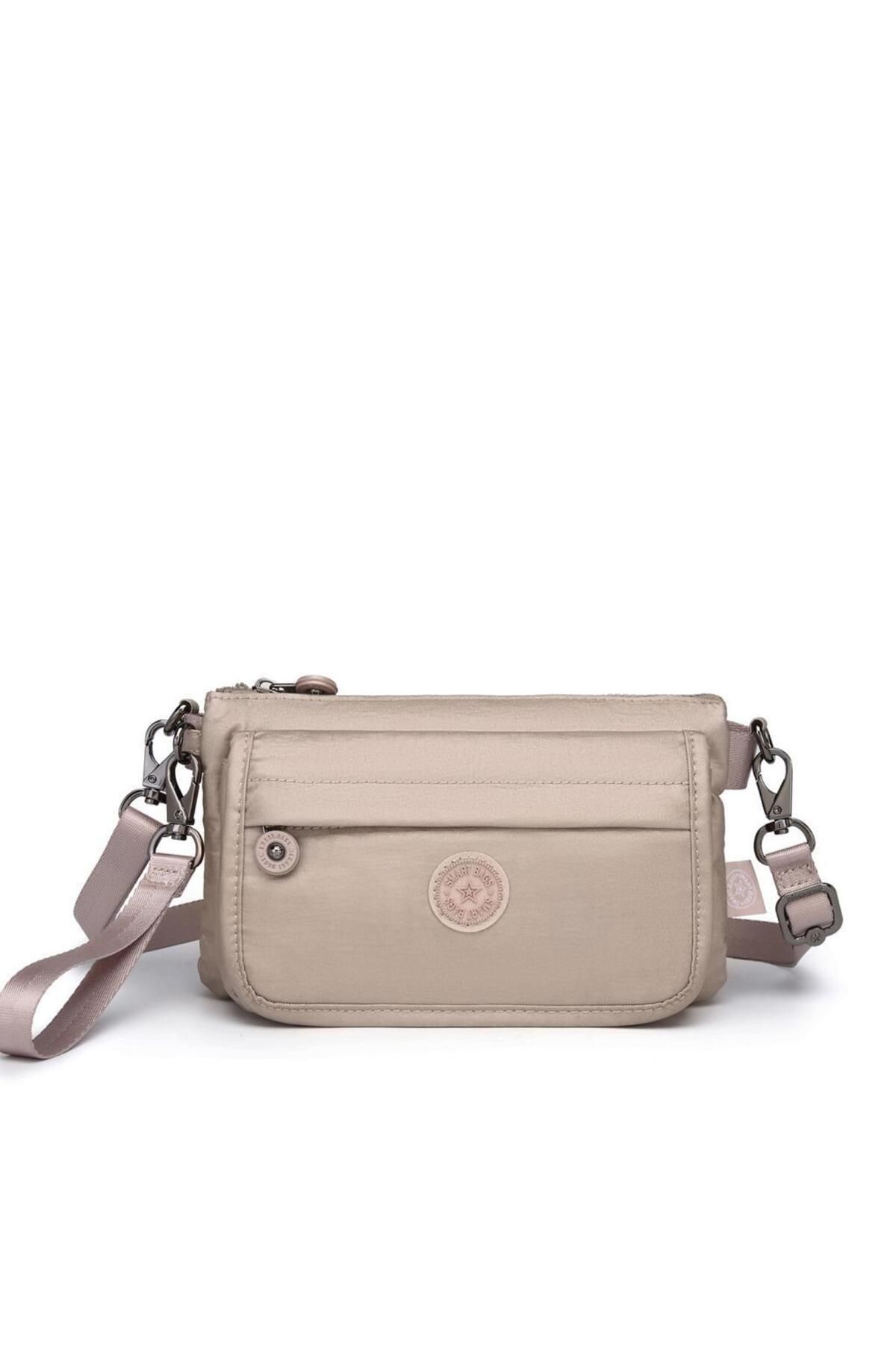 SMART BAGS Metalik Kumaş Minik Boy Smart Bags Postacı Kadın Çantası 1191