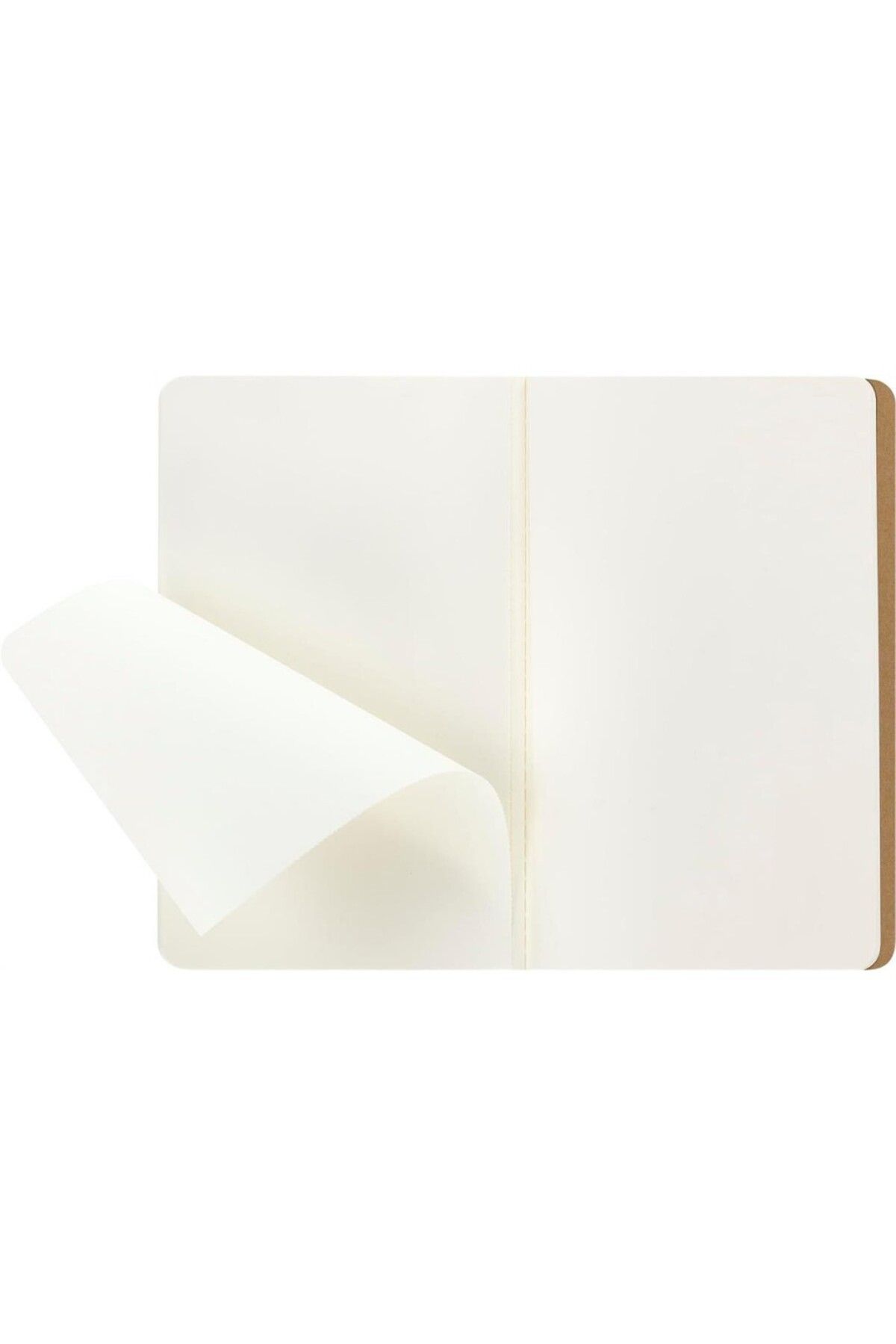 Moleskine-Unlined Cahier Notepad Set of 3 L Size Kraft Brown 4