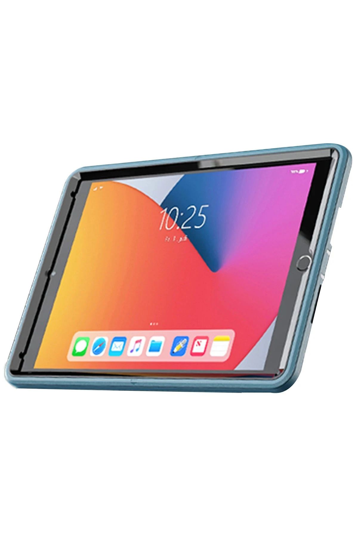 NewFace iPad 10.2 (7.nesil) Kılıf Hand Strap Tablet Kılıfı - Turkuaz SVLRS