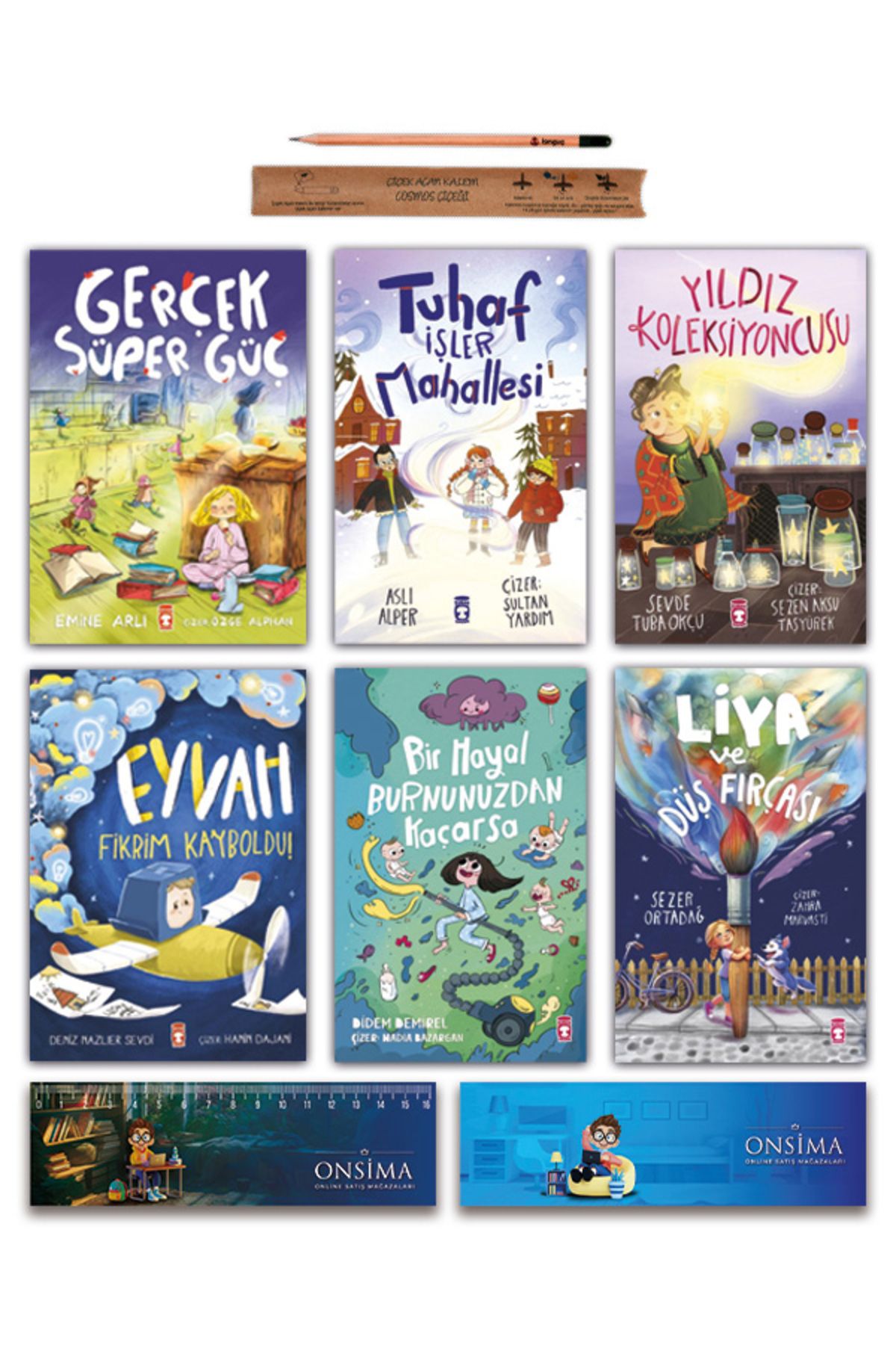 Timaş Çocuk 1 ve 2 Sınıf Hikaye Seti 6 Kitap - Liya - Gerçek Süper Güç - Yıldız Koleksiyoncusu - Tuhaf İşler