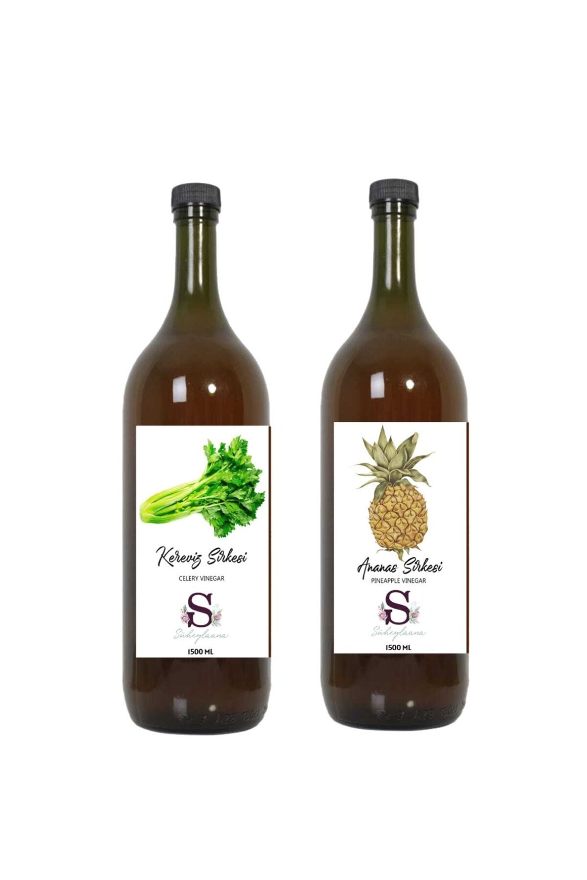 Süheylaana Doğal Kereviz Sirkesi 1500 Ml - Doğal Ananas Sirkesi 1500 Ml