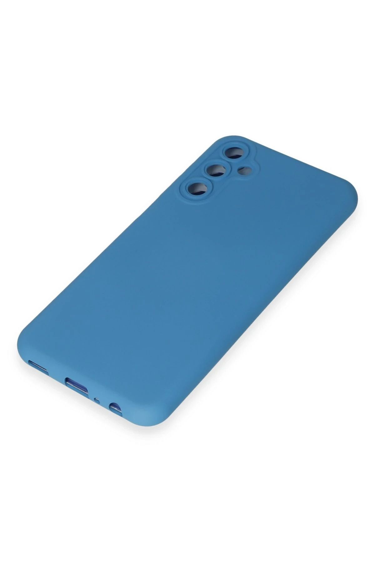 NewFace Galaxy M14 5G uyumlu Nano içi Kadife Silikon - Mavi SVLRS
