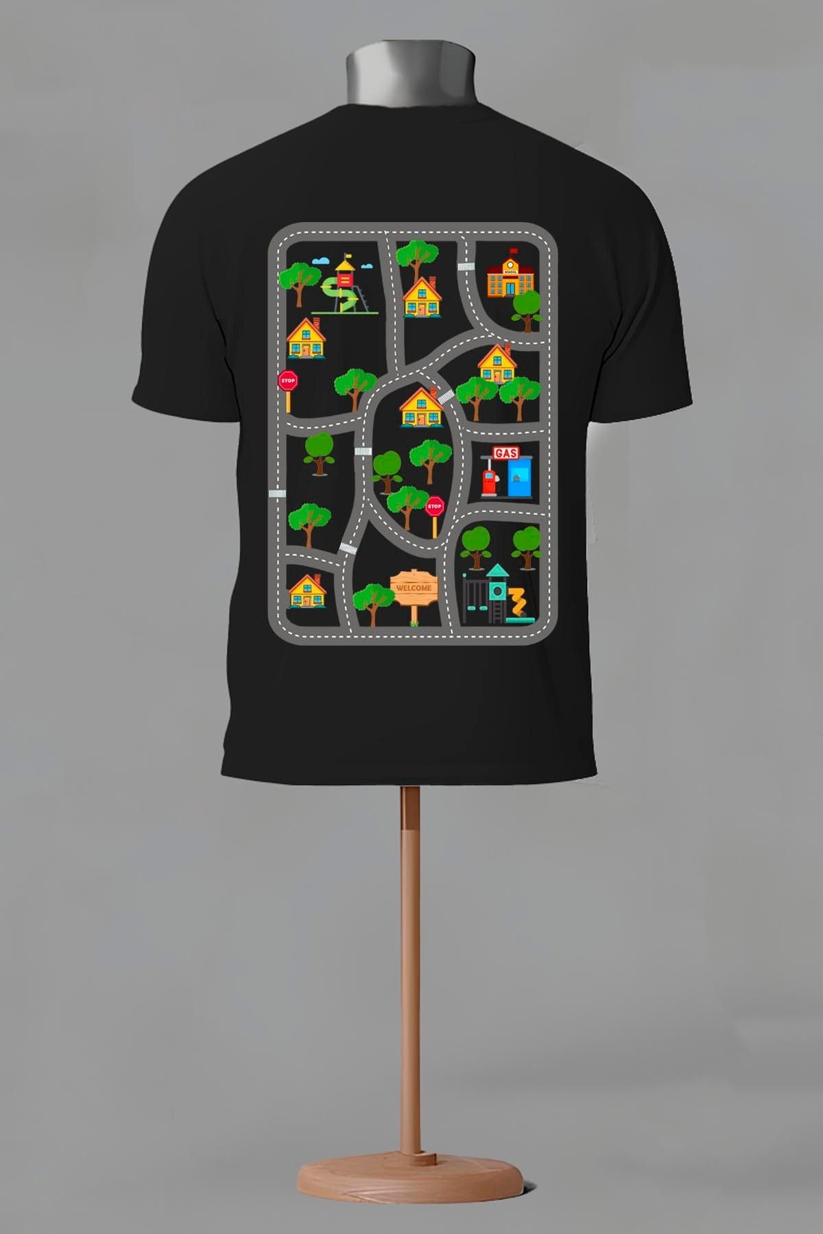362BASKI Baba Tshirtü Babalar Günü Hediye Babalara Özel Oyun Alanı Sırt Baskılı Tshirt
