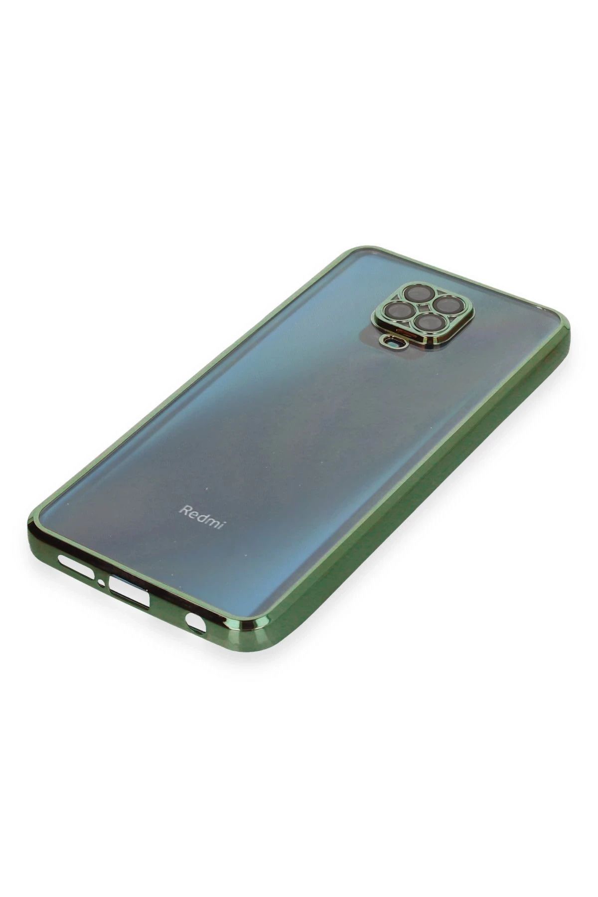 NewFace Xiaomi Redmi Note 9 Pro Kılıf Lensli Silikon - Yeşil WLZOR
