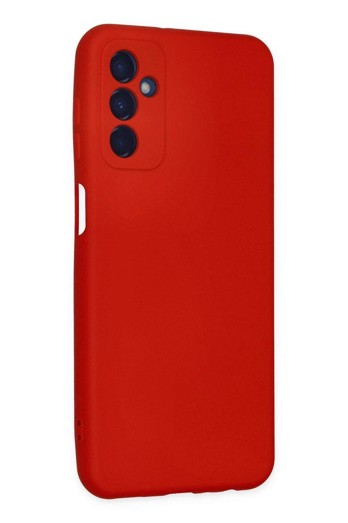 NewFace Galaxy M23  Uyumlu Kılıf Nano içi Kadife Silikon - Kırmızı SVLRS