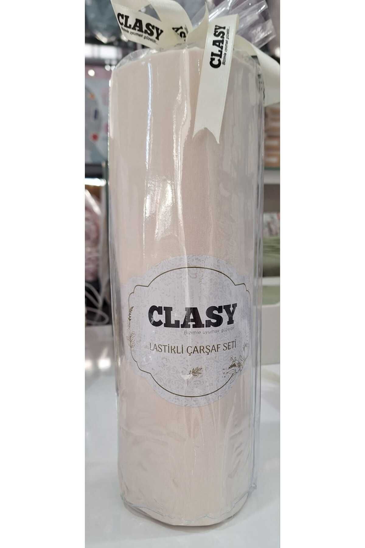 Clasy RANFORCE LASTİKLİ ÇARŞAF SETİ MİNEL V14 EKRU 160*200 CM