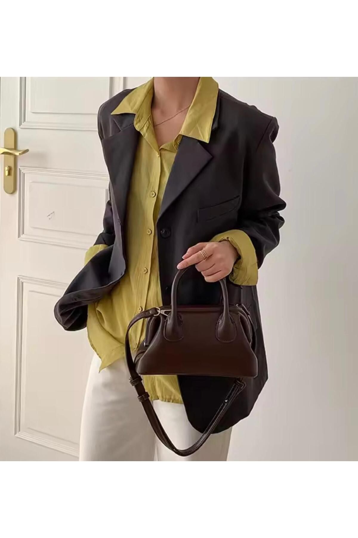 larosee Pinterest Mini Model Çapraz Ayarlanabilir Askılı Kadın Omuz Çantası El Çantası Kol Çantası