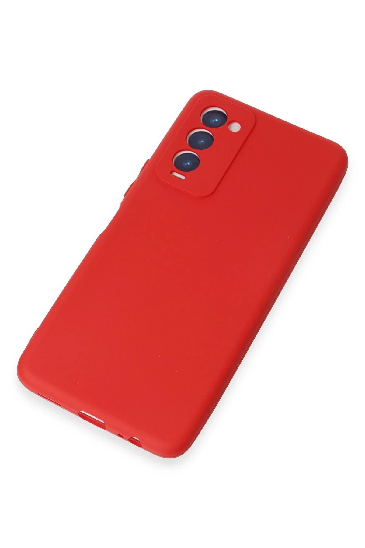 NewFace Tecno Camon 18 Kılıf First Silikon - Kırmızı FLKRY