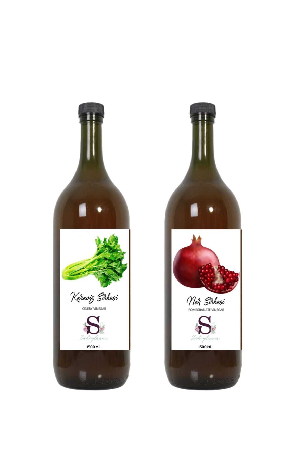 Süheylaana Doğal Kereviz Sirkesi 1500 Ml - Doğal Nar Sirkesi 1500 Ml