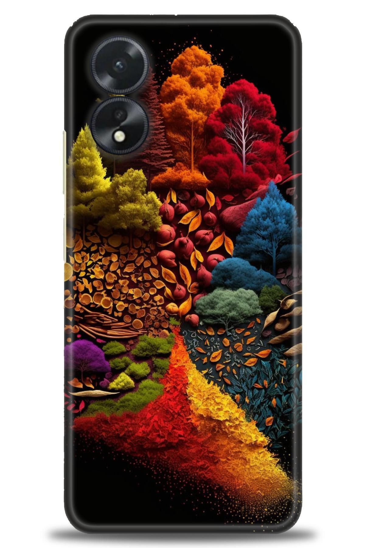 OPPO A38 İle Uyumlu HD Baskılı Desenli Silikon Kılıf - 2908