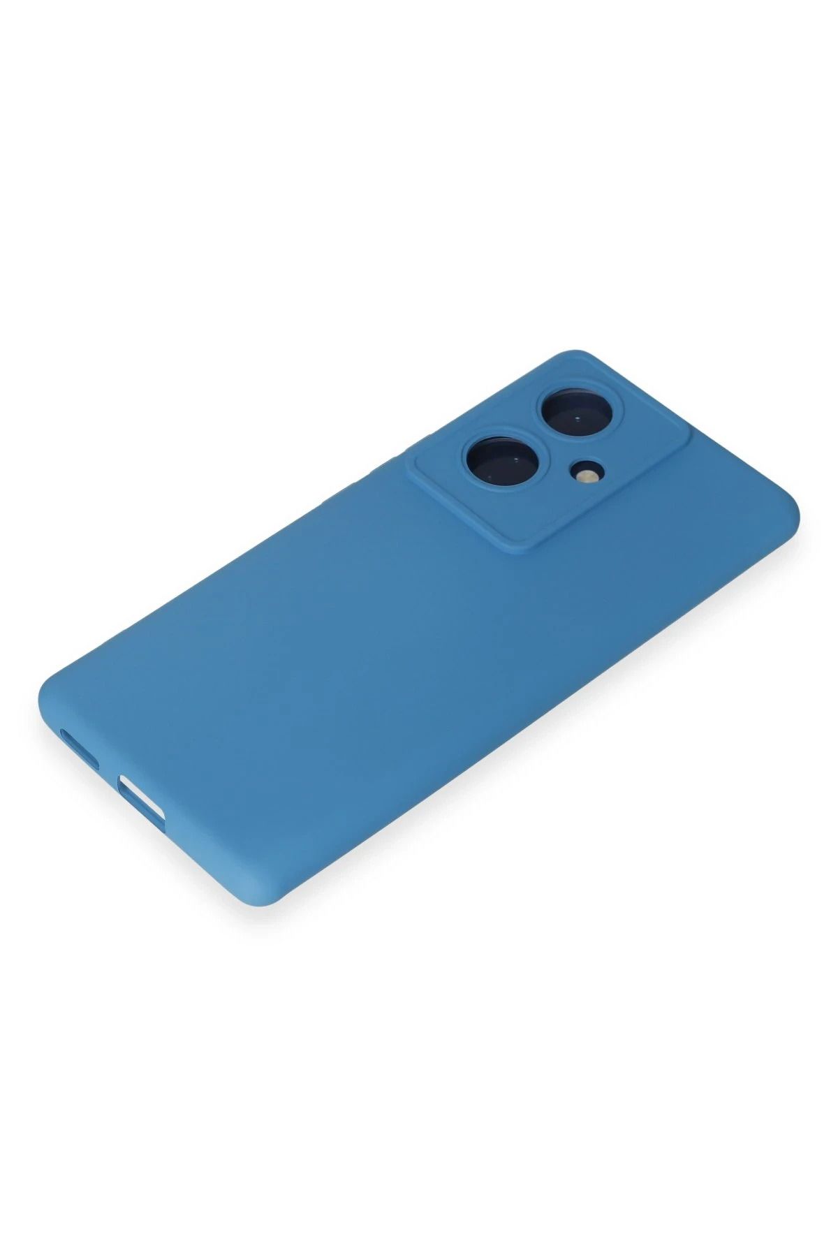 NewFace Vivo V29 Lite Uyumlu  Kılıf Nano içi Kadife Silikon - Mavi WLZOR