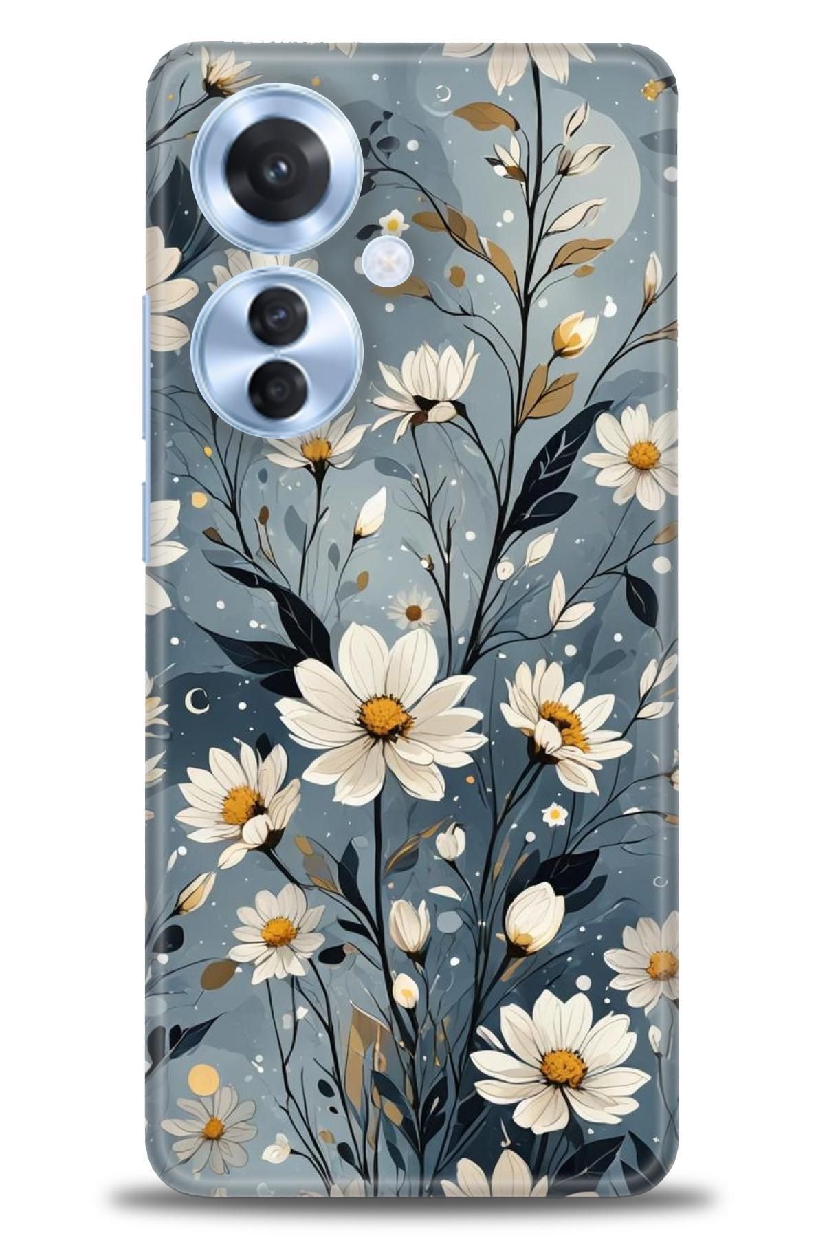 OPPO Reno 11F İle Uyumlu HD Baskılı Desenli Silikon Kılıf - 2130