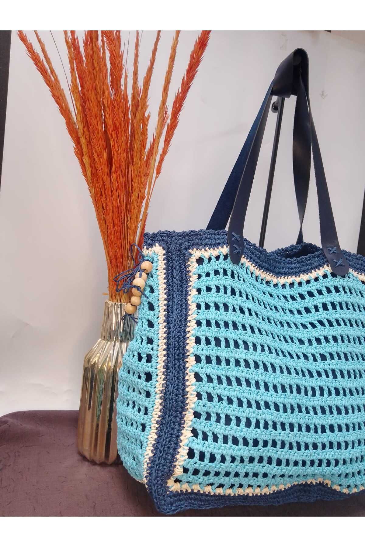 GÇA Moda El Yapımı Marka Model Büyük Boy Kadın Kol Çantası