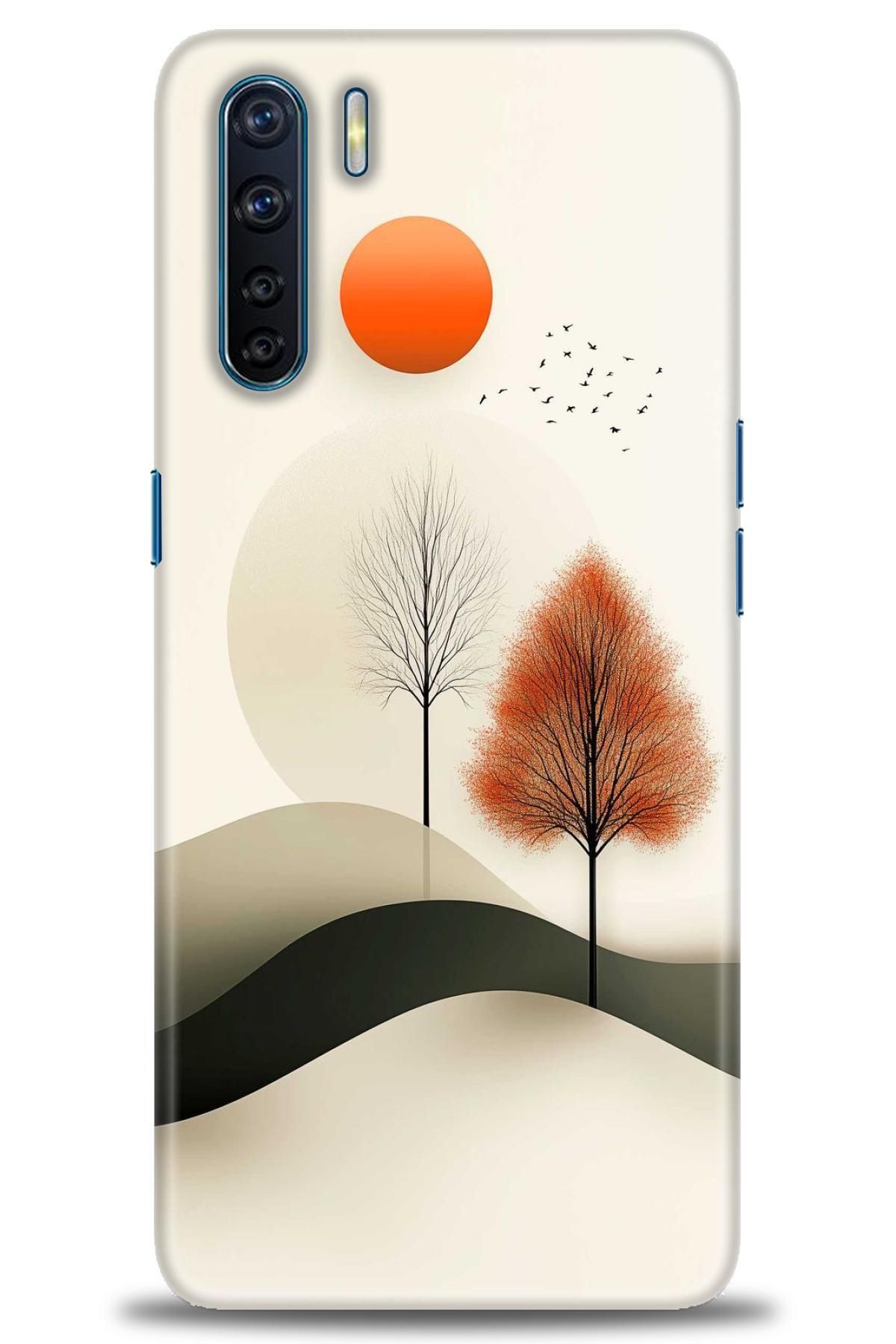 OPPO A91 / Reno 3 İle Uyumlu HD Baskılı Desenli Silikon Kılıf - 2135