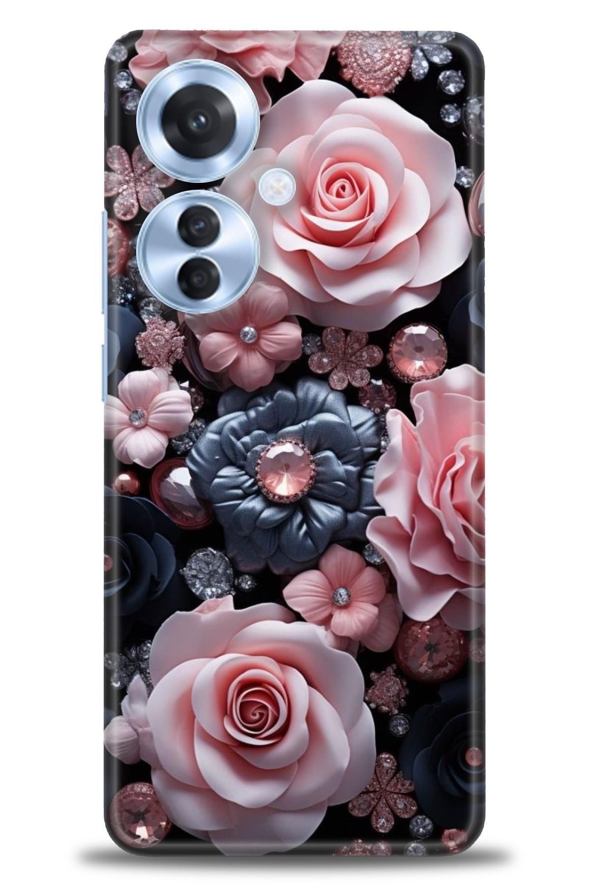 OPPO Reno 11F İle Uyumlu HD Baskılı Desenli Silikon Kılıf - 2588