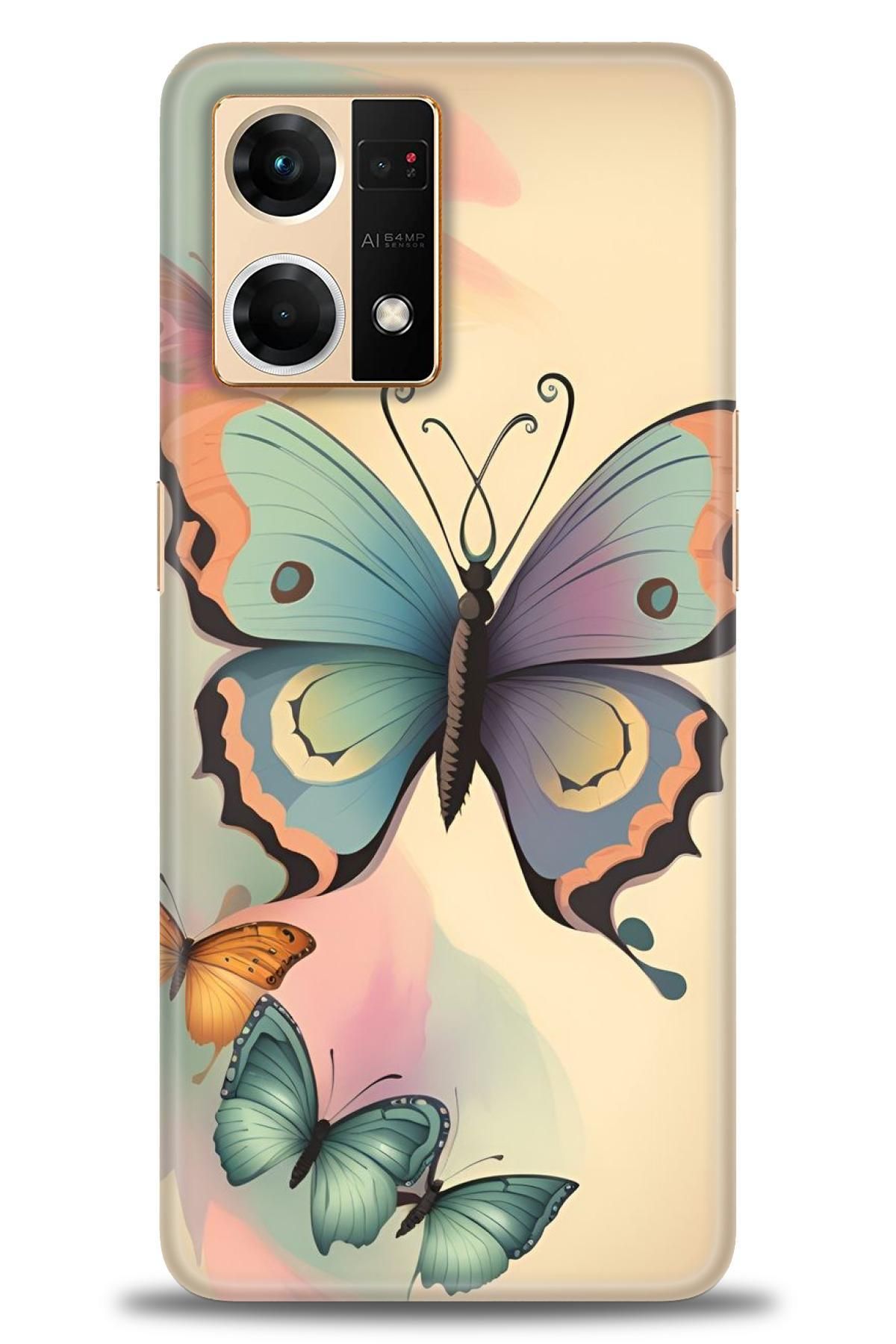 OPPO Reno 7 İle Uyumlu HD Baskılı Desenli Silikon Kılıf - 2012