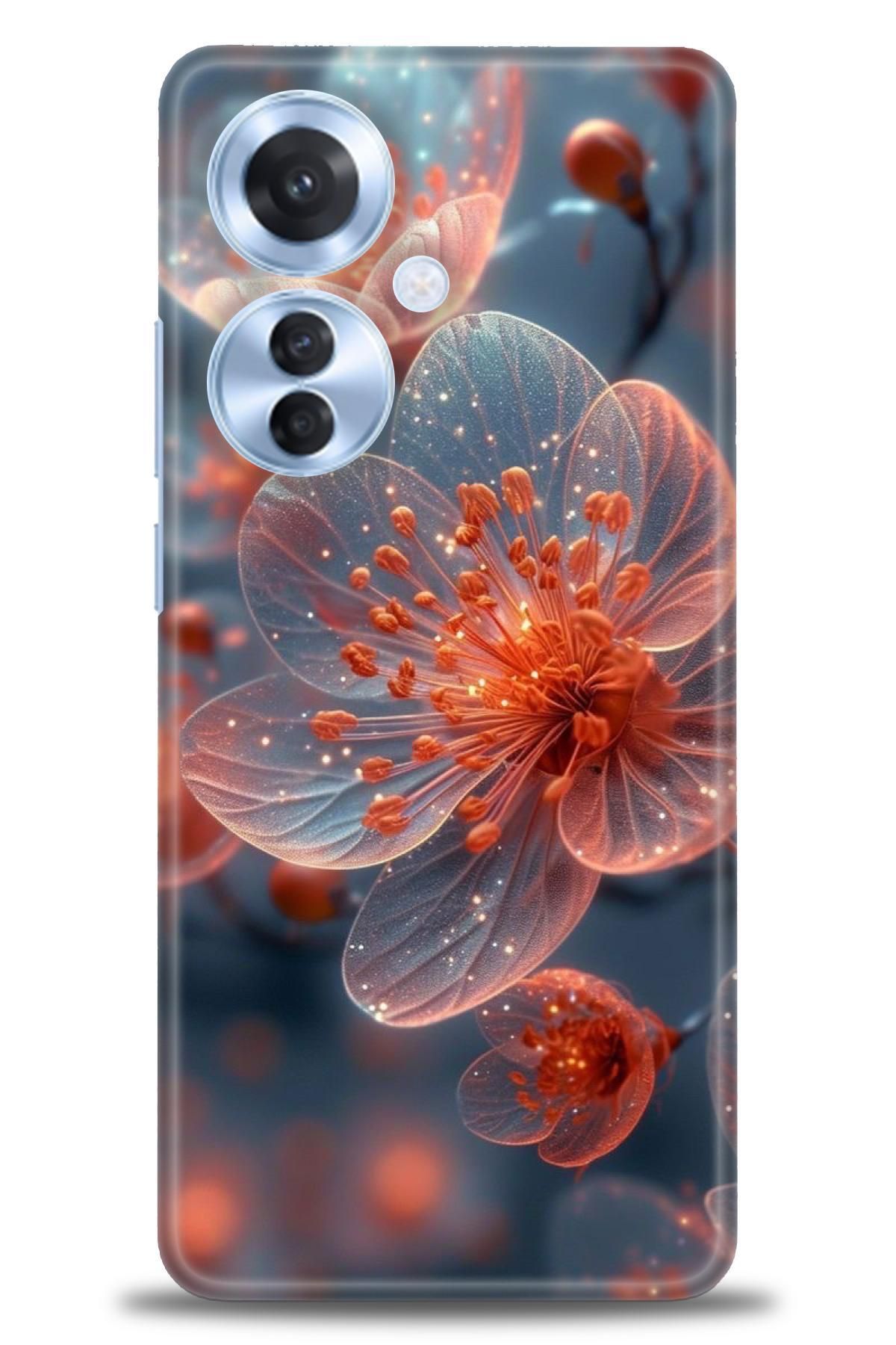 OPPO Reno 11F İle Uyumlu HD Baskılı Desenli Silikon Kılıf - 2448
