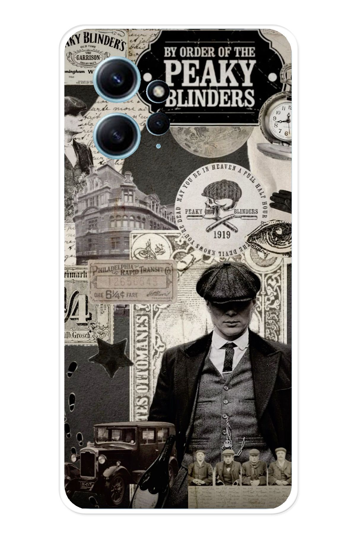 TechTree Redmi Note 12 4G Uyumlu Peaky Blinders Şeffaf Silikon Kılıf