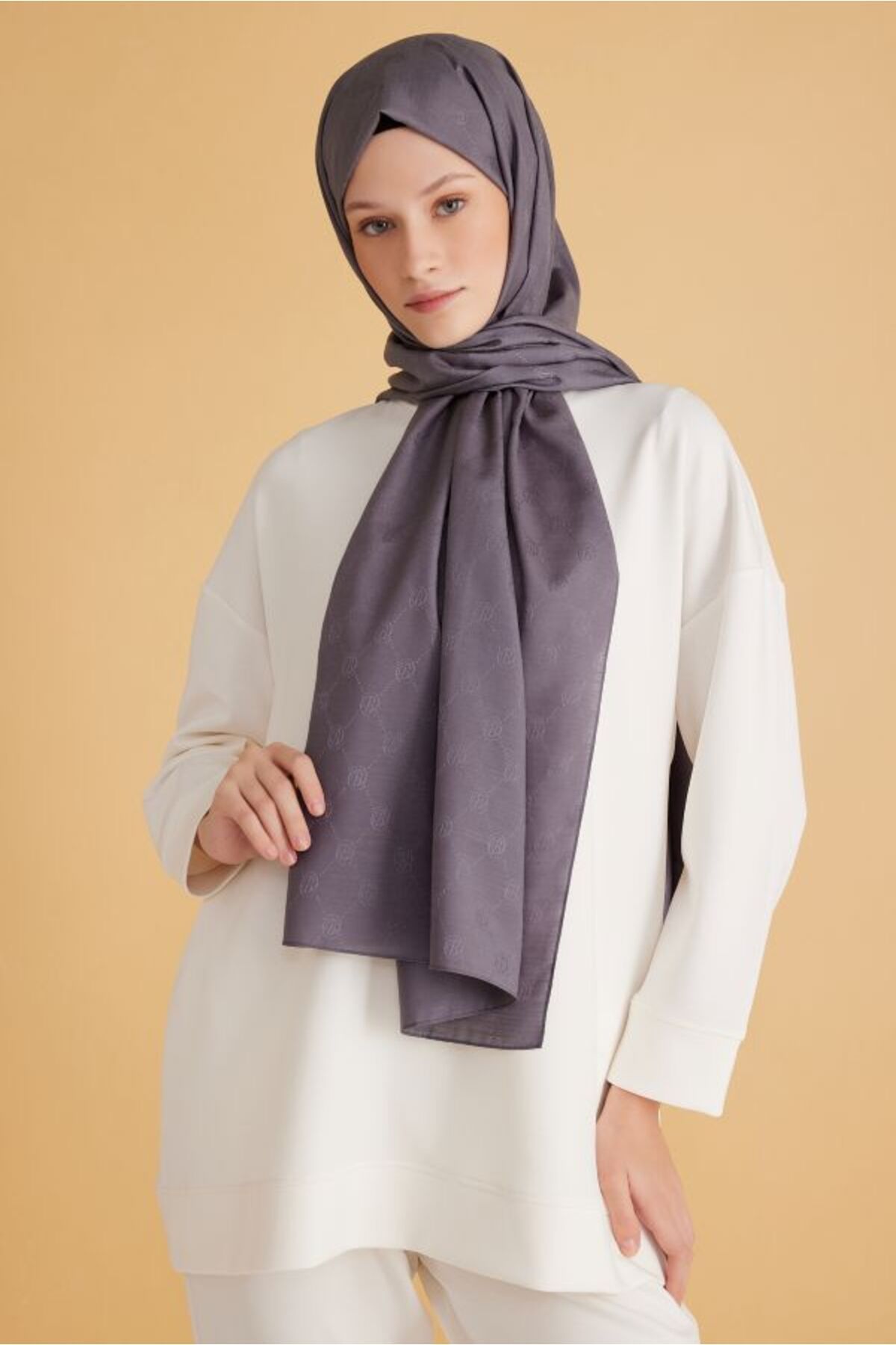 Belli Fresh Monogram Şal-3