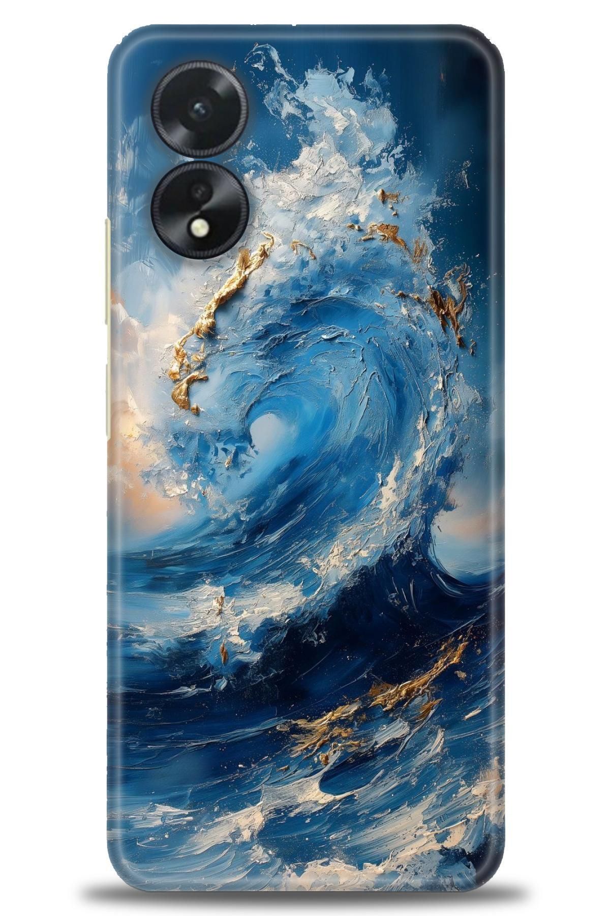 OPPO A38 İle Uyumlu HD Baskılı Desenli Silikon Kılıf - 2019