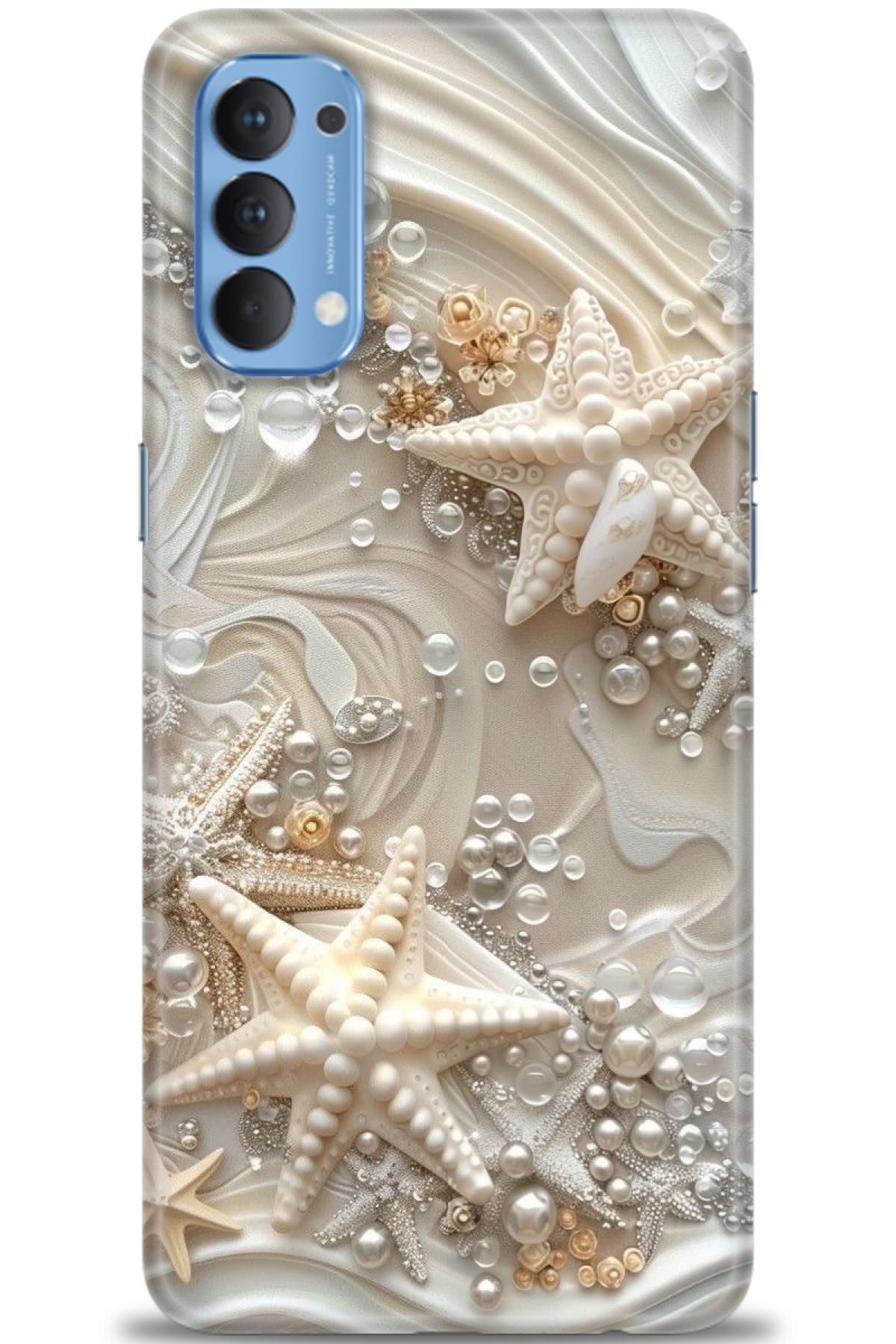 OPPO Reno 4 İle Uyumlu HD Baskılı Desenli Silikon Kılıf - 2892
