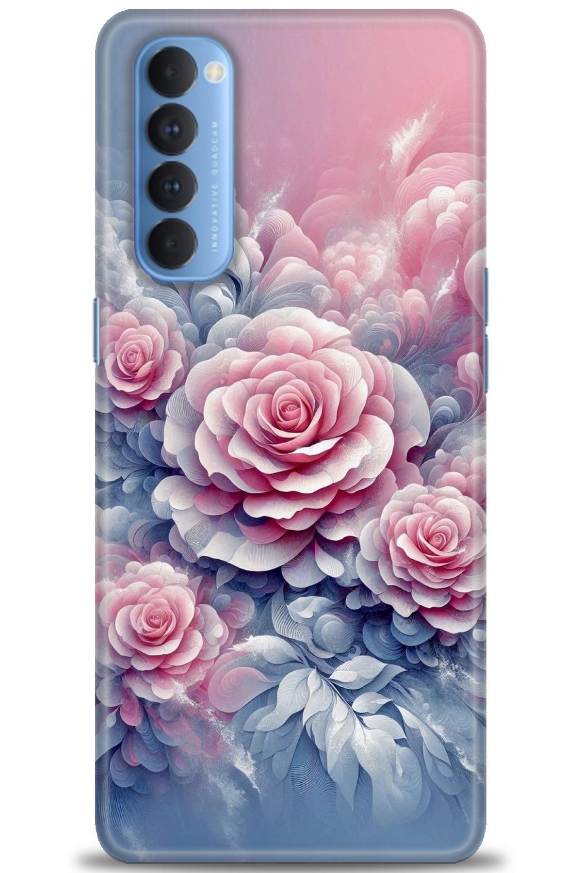 OPPO Reno 4 Pro İle Uyumlu HD Baskılı Desenli Silikon Kılıf - 2562