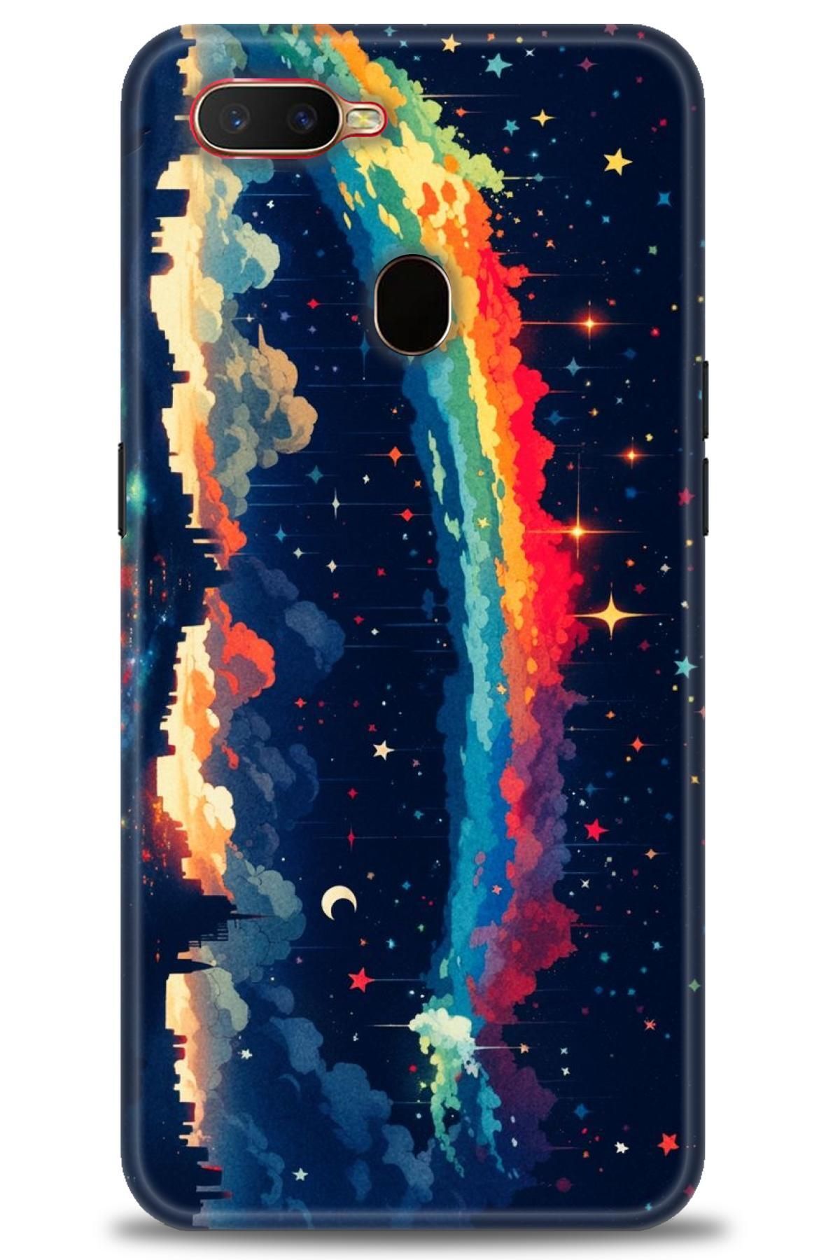 OPPO AX7 / A5S İle Uyumlu HD Baskılı Desenli Silikon Kılıf - 2586
