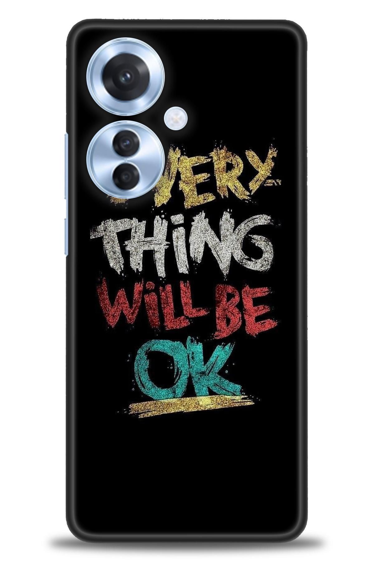 OPPO Reno 11F İle Uyumlu HD Baskılı Desenli Silikon Kılıf - 2066