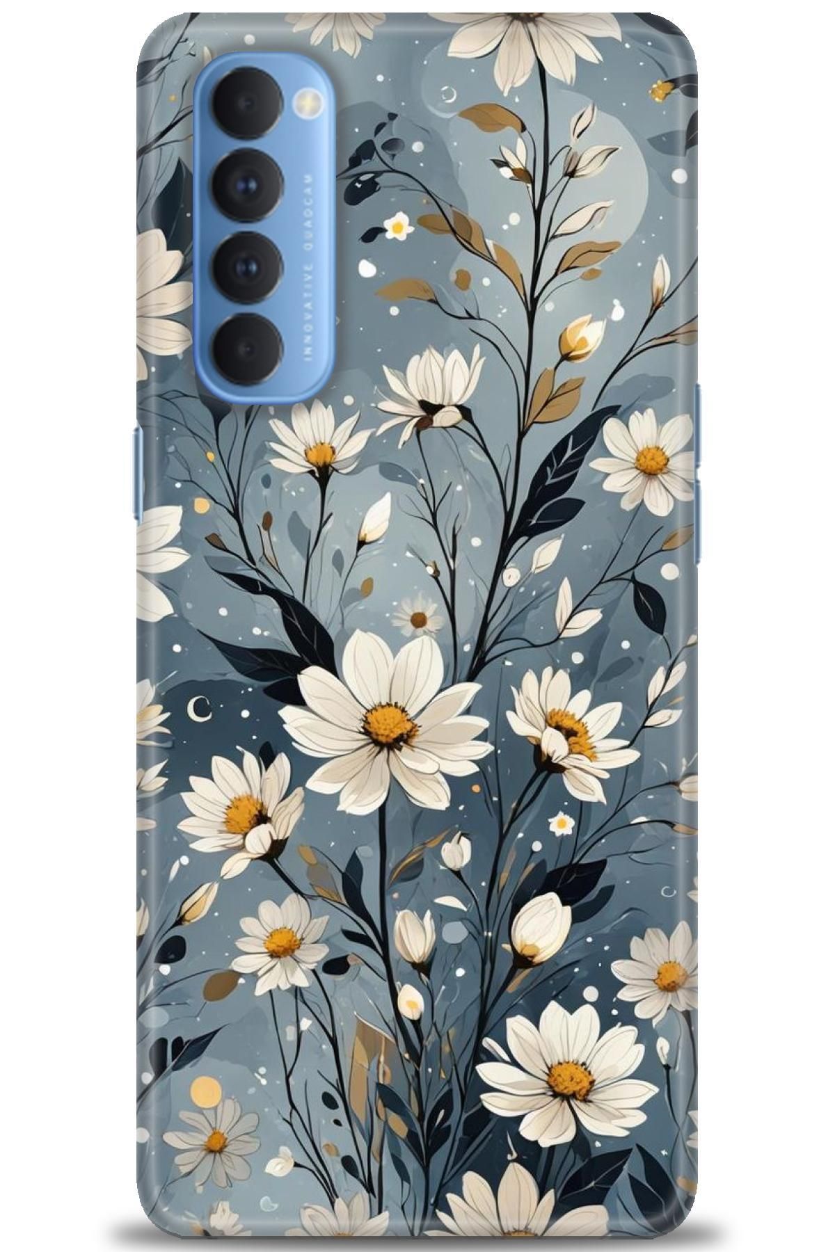 OPPO Reno 4 Pro İle Uyumlu HD Baskılı Desenli Silikon Kılıf - 2130