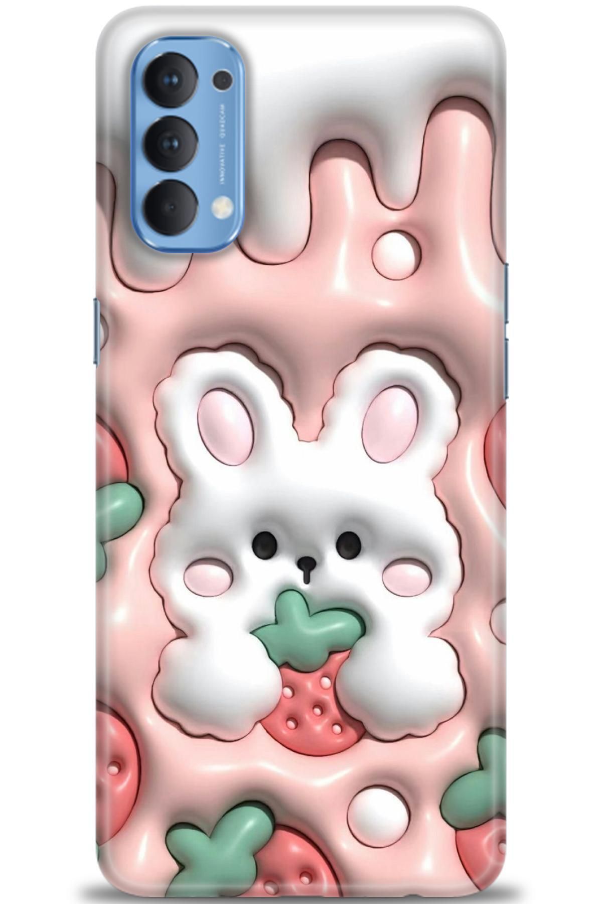 OPPO Reno 4 İle Uyumlu HD Baskılı Desenli Silikon Kılıf - 2798
