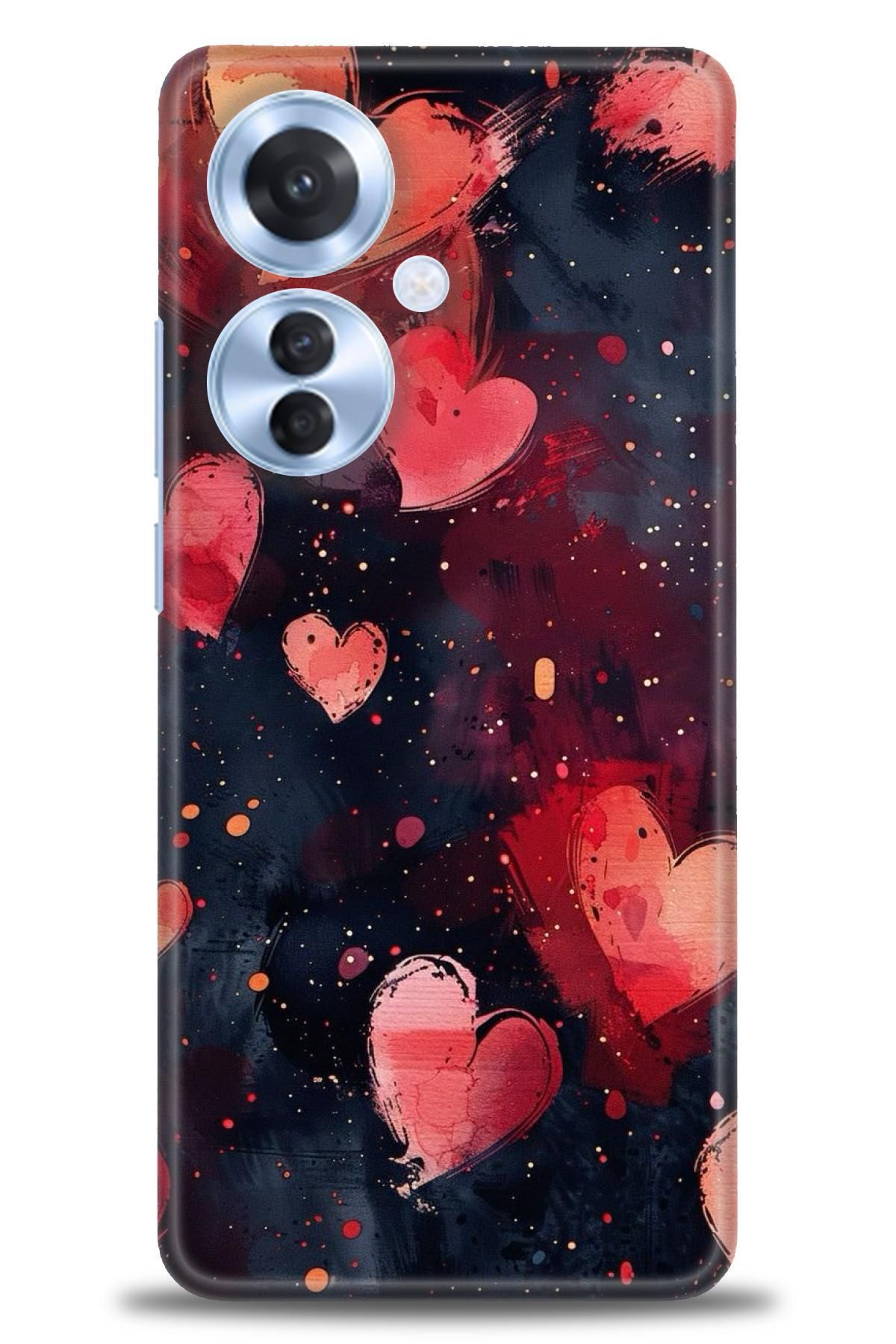 OPPO Reno 11F İle Uyumlu HD Baskılı Desenli Silikon Kılıf - 2210