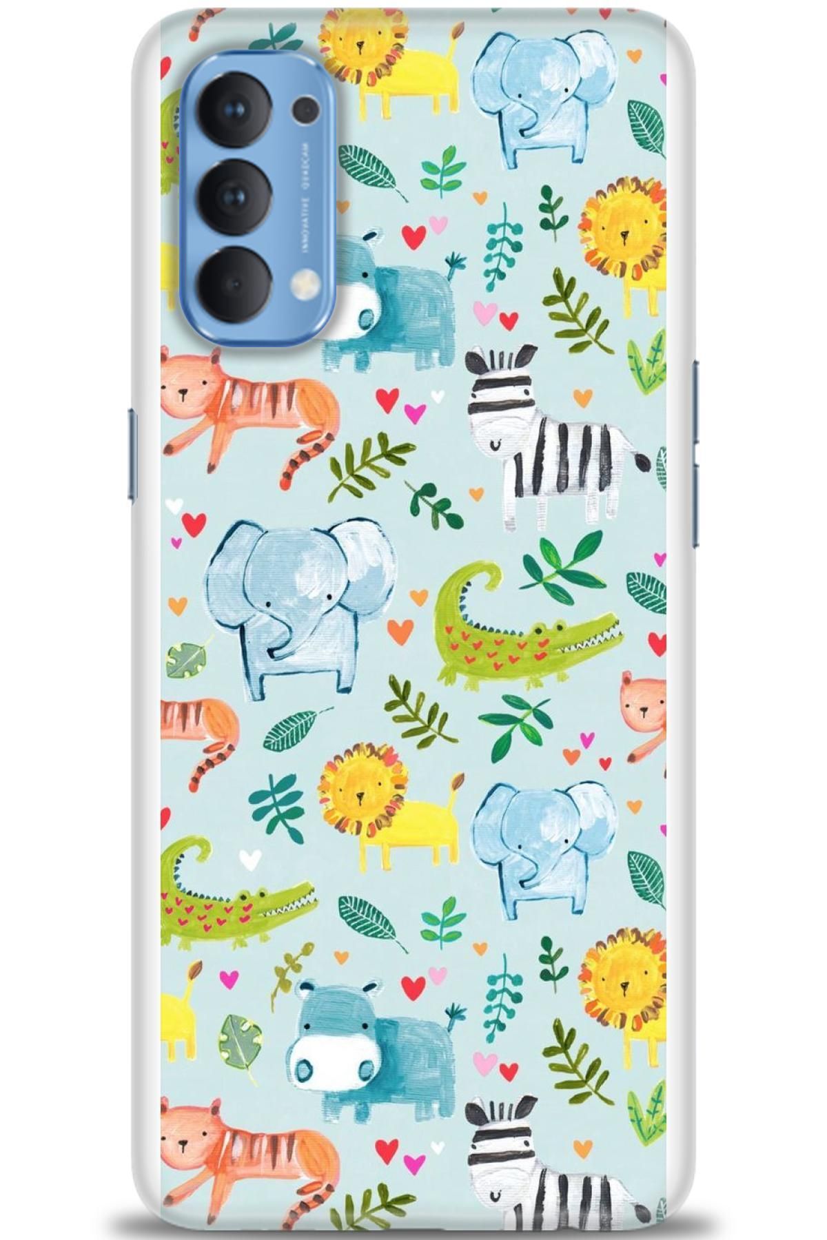 OPPO Reno 4 İle Uyumlu HD Baskılı Silikon Kılıf / ÖzelSeri Oppo - 2445