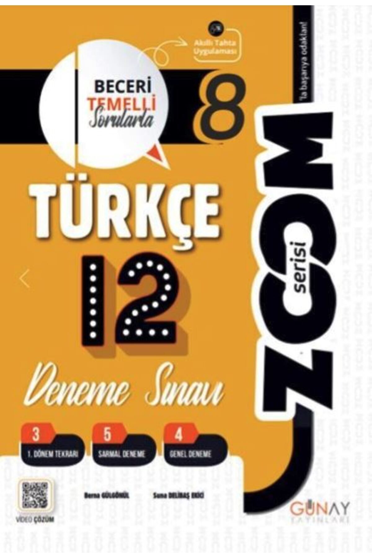 AV YAYINLARI Günay Yayınları 8. Sınıf Türkçe Zoom Serisi 12 li Branş Denemeler