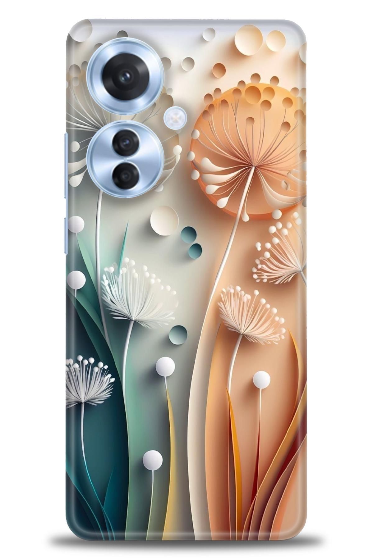 OPPO Reno 11F İle Uyumlu HD Baskılı Desenli Silikon Kılıf - 2821