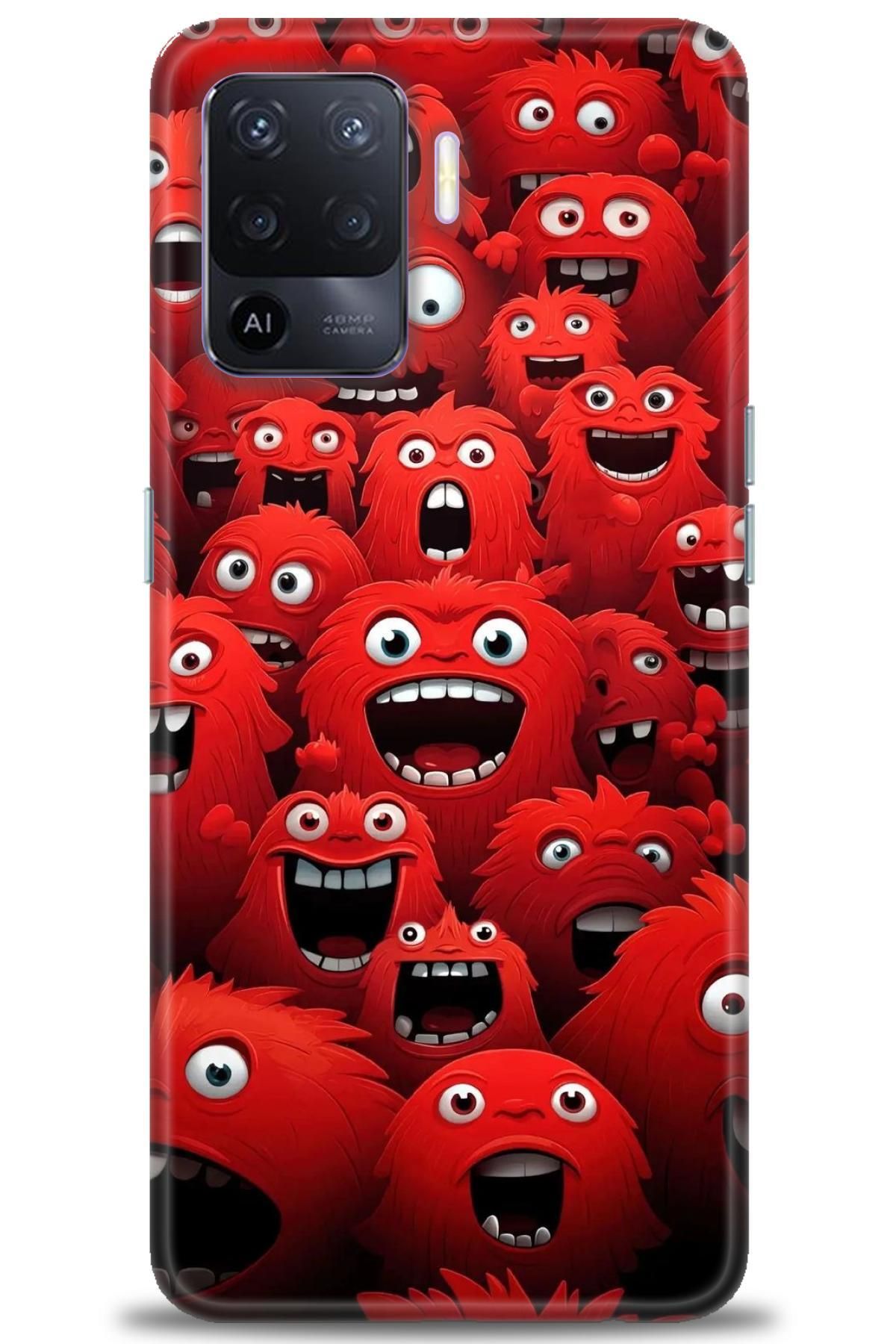 OPPO Reno 5 Lite İle Uyumlu HD Baskılı Desenli Silikon Kılıf - 2262