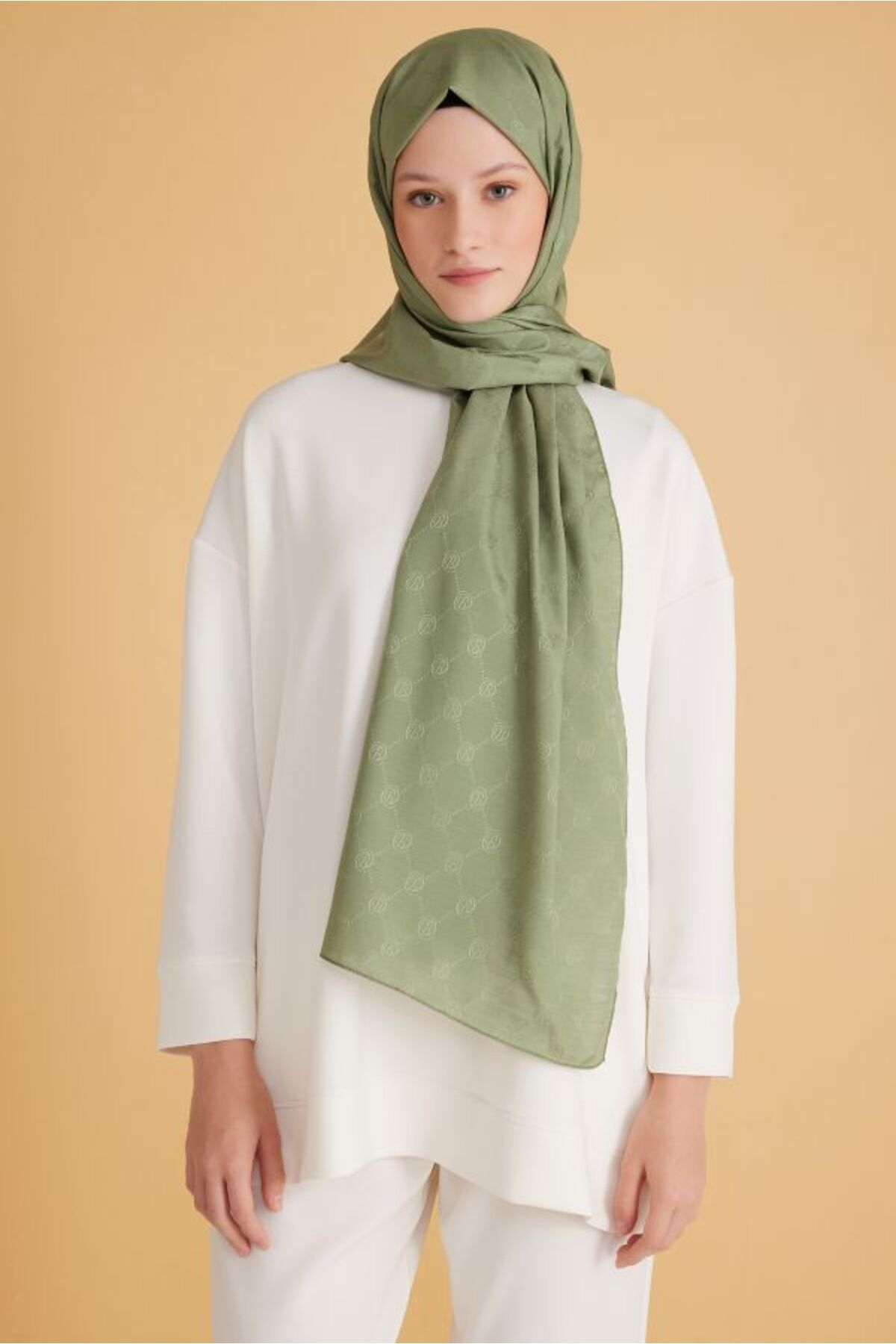 Belli Fresh Monogram Şal-3