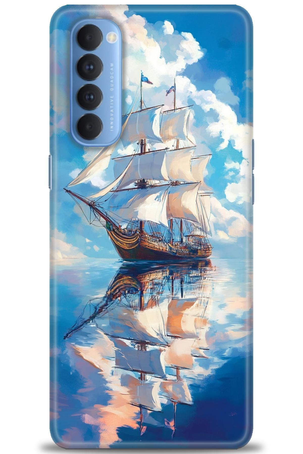 OPPO Reno 4 Pro İle Uyumlu HD Baskılı Desenli Silikon Kılıf - 2250